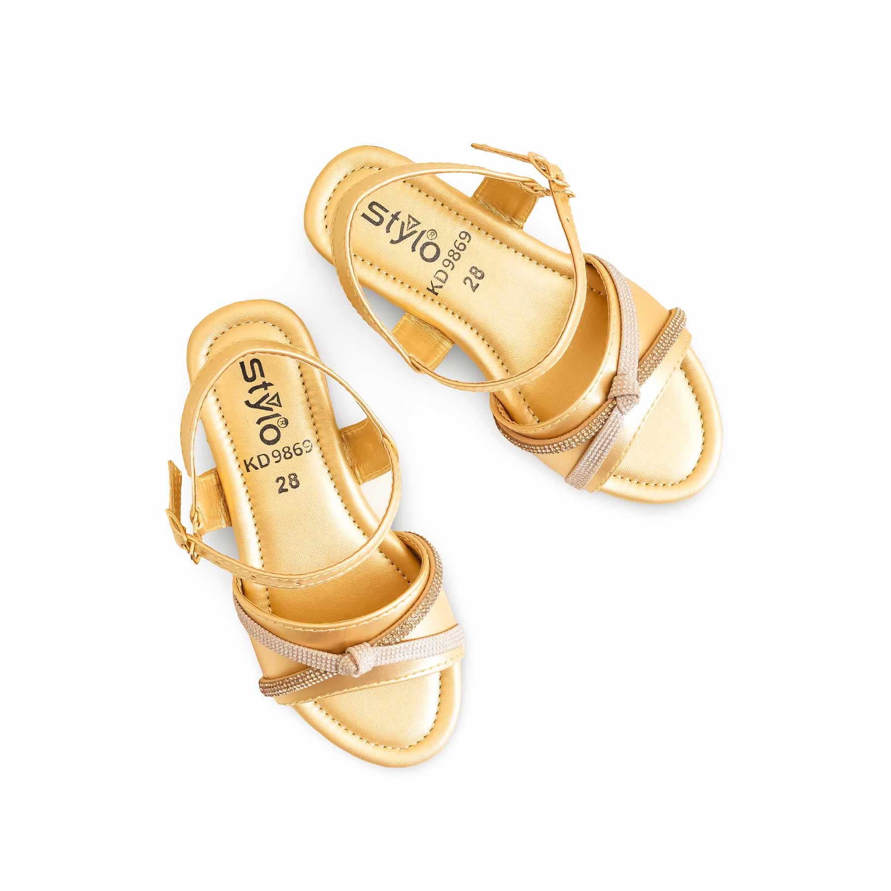 Girls Golden Formal Sandal KD9869 - Image 5