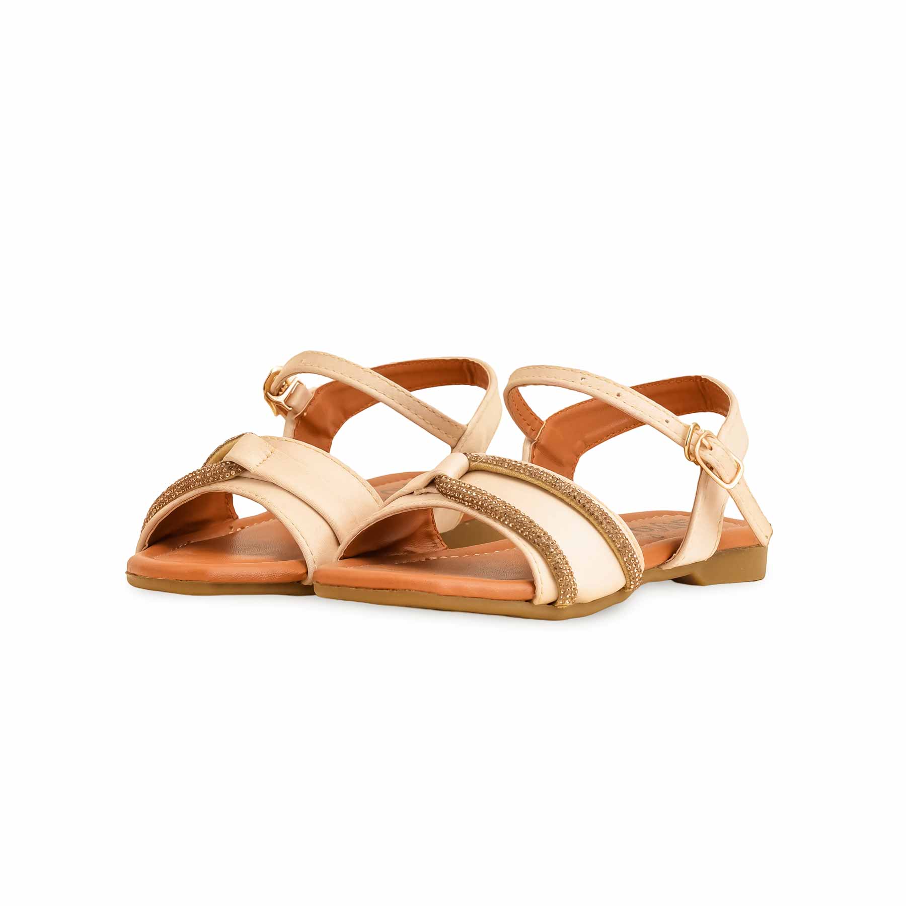 Girls Golden Formal Sandal KD9870 - Image 3