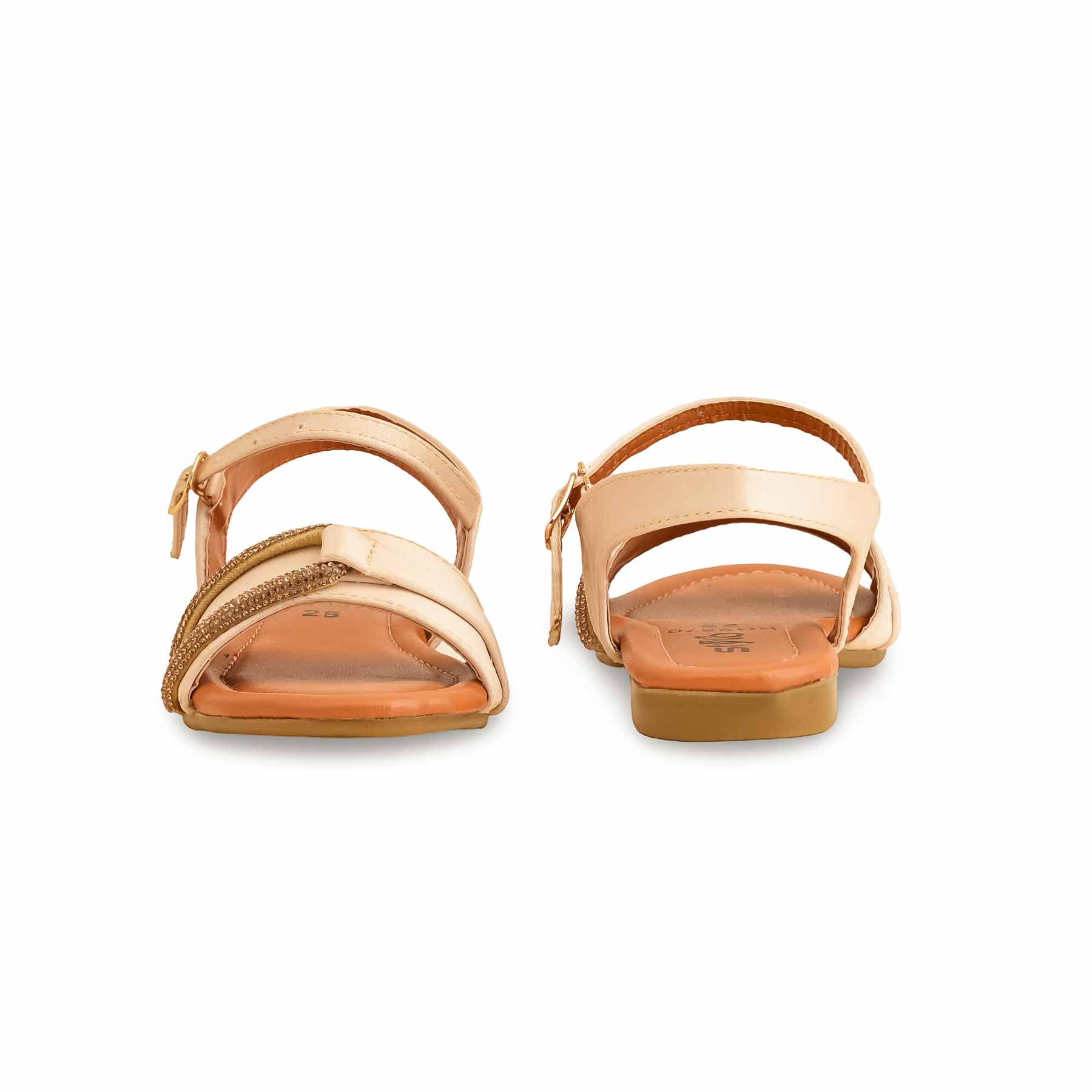 Girls Golden Formal Sandal KD9870 - Image 4