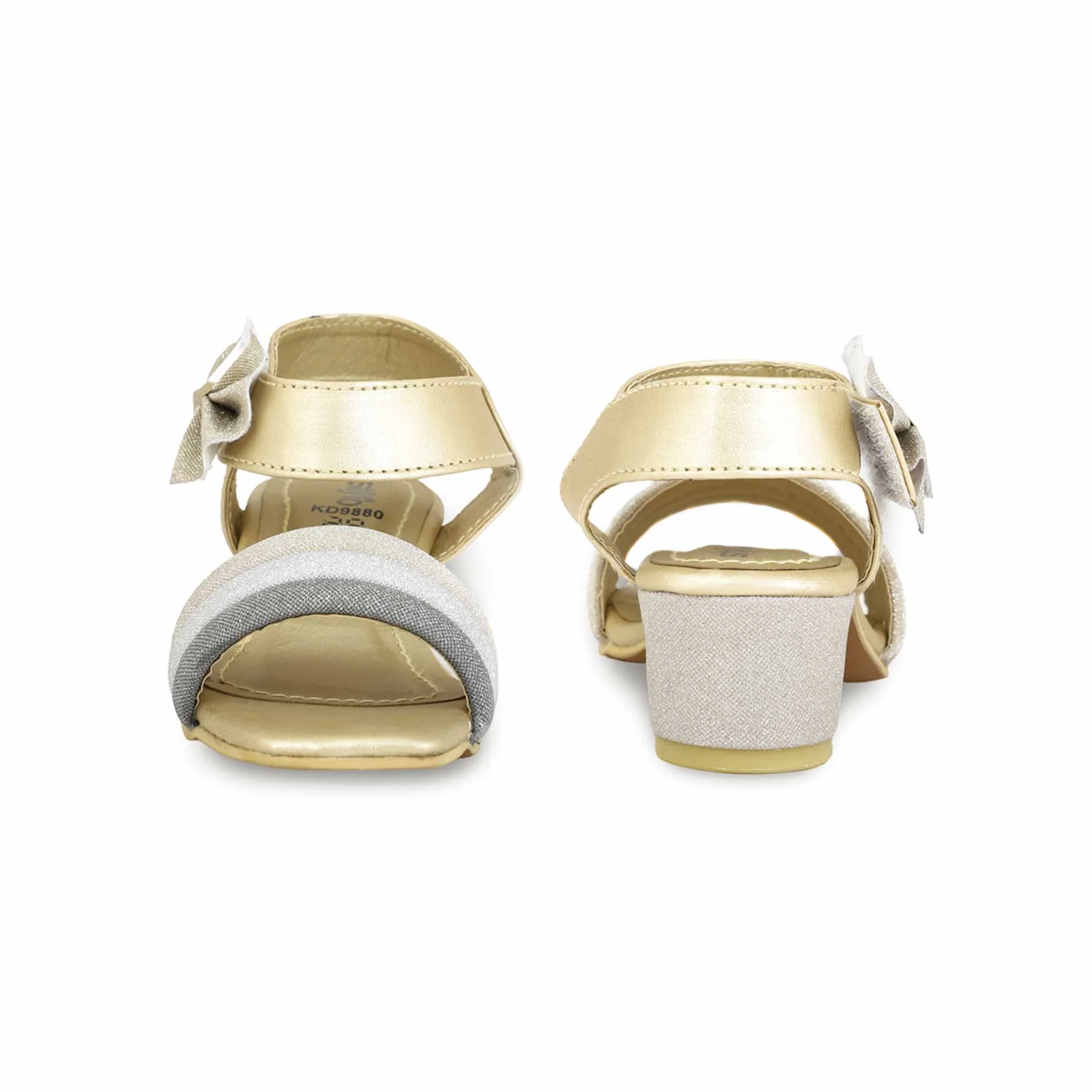 Girls Golden Formal Sandal KD9880 - Image 4