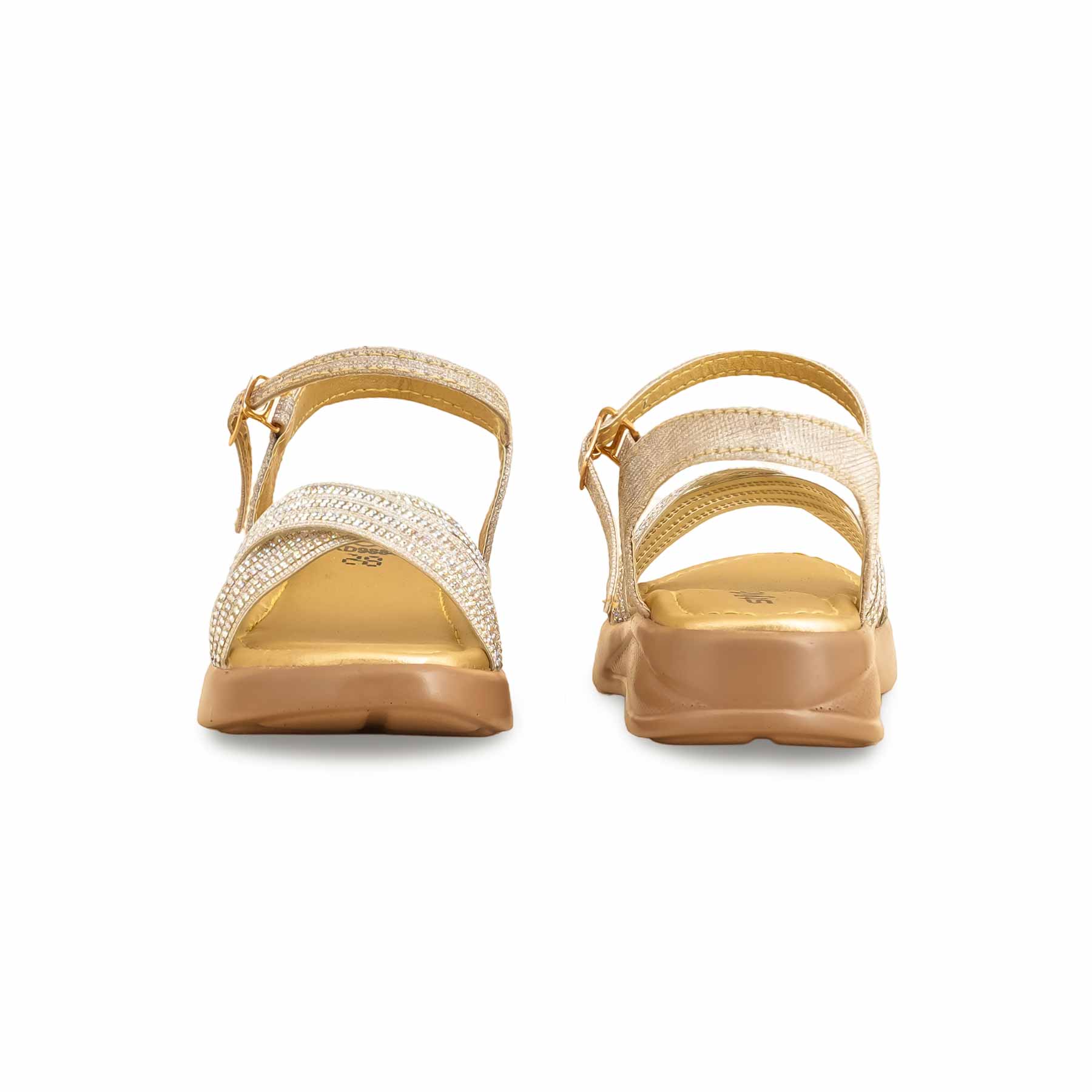 Girls Golden Formal Sandal KD9884 - Image 4