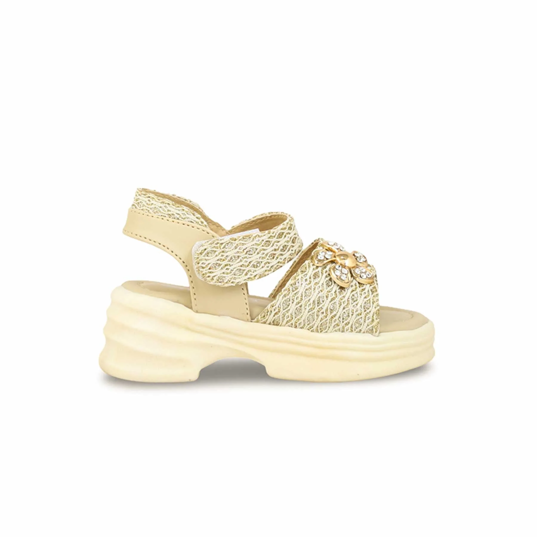 Girls Golden Formal Sandal KD9900 - Image 2