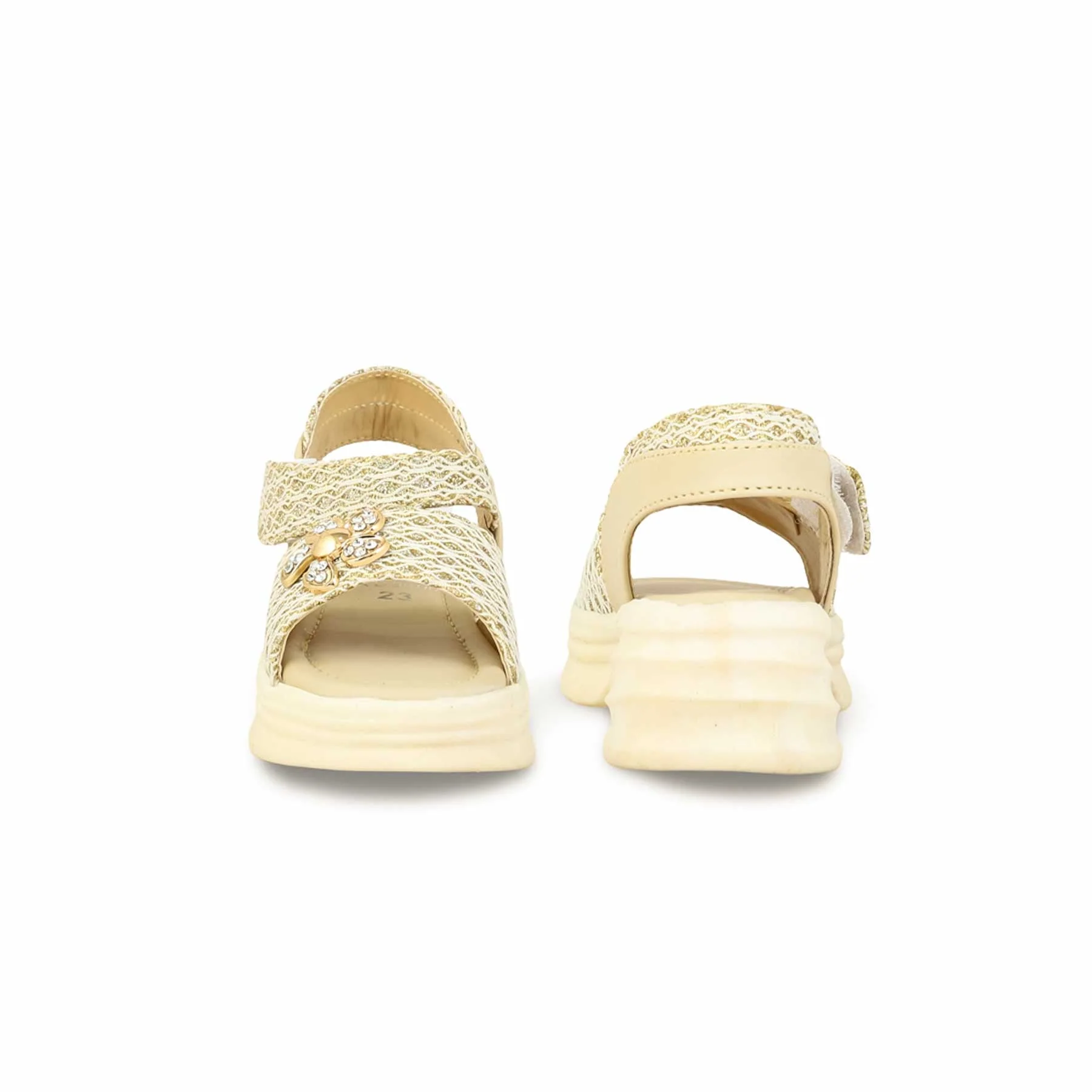 Girls Golden Formal Sandal KD9900 - Image 4