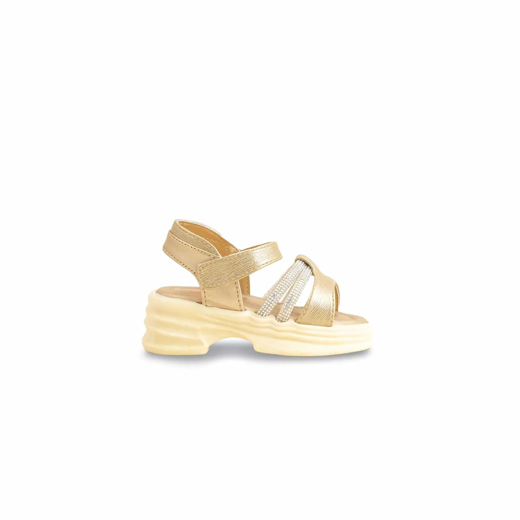 Girls Golden Formal Sandal KD9902 - Image 2