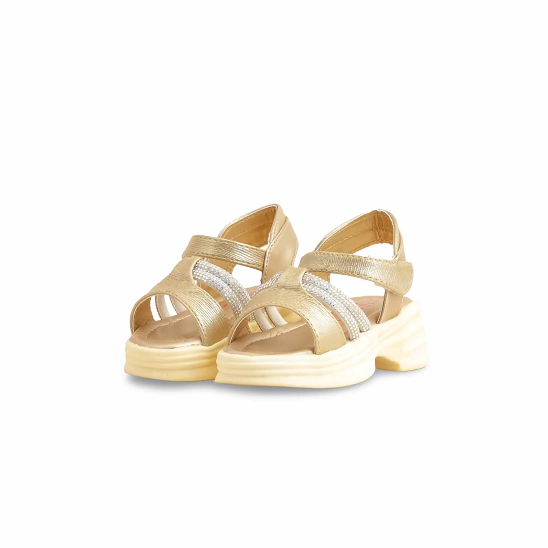 Girls Golden Formal Sandal KD9902 - Image 3