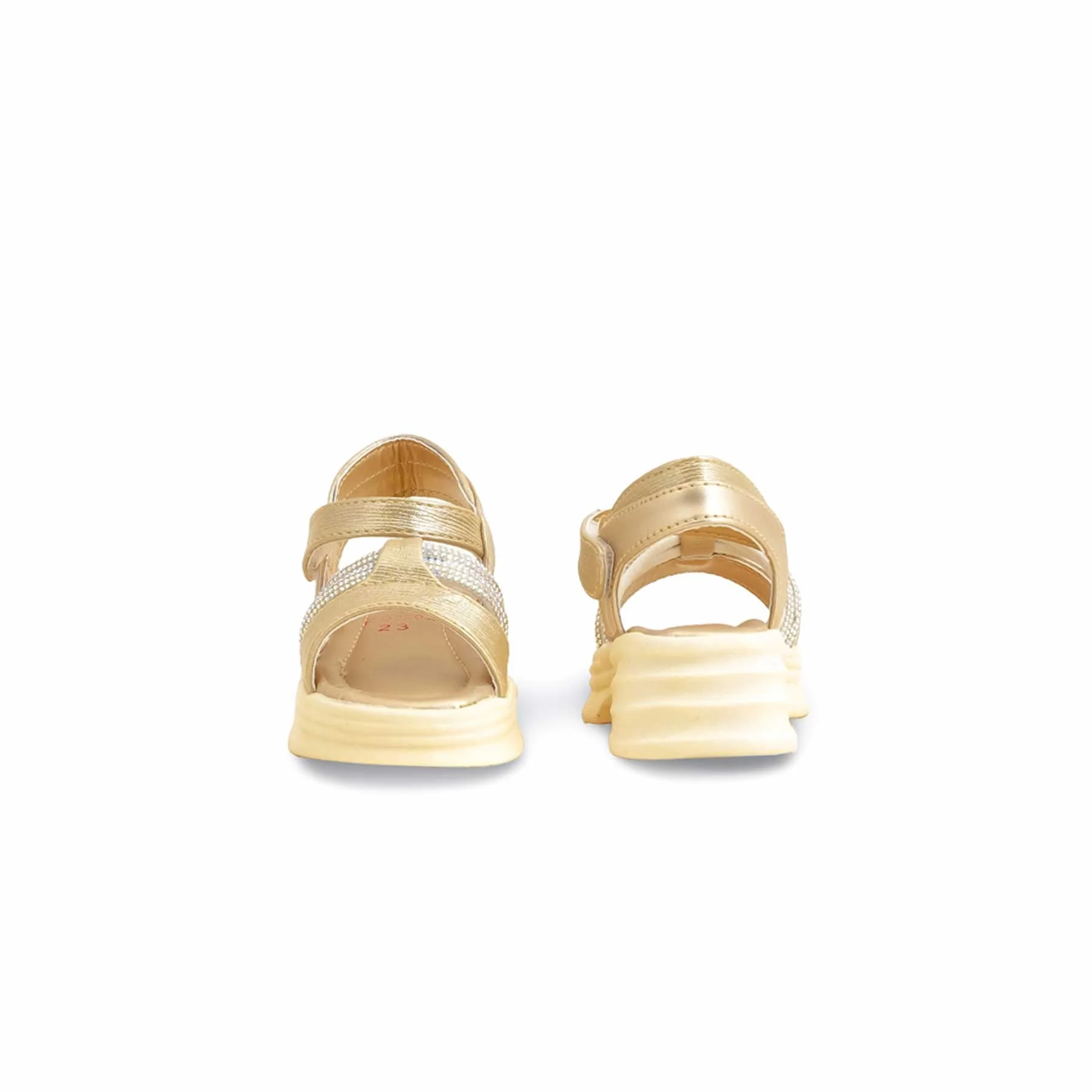Girls Golden Formal Sandal KD9902 - Image 4