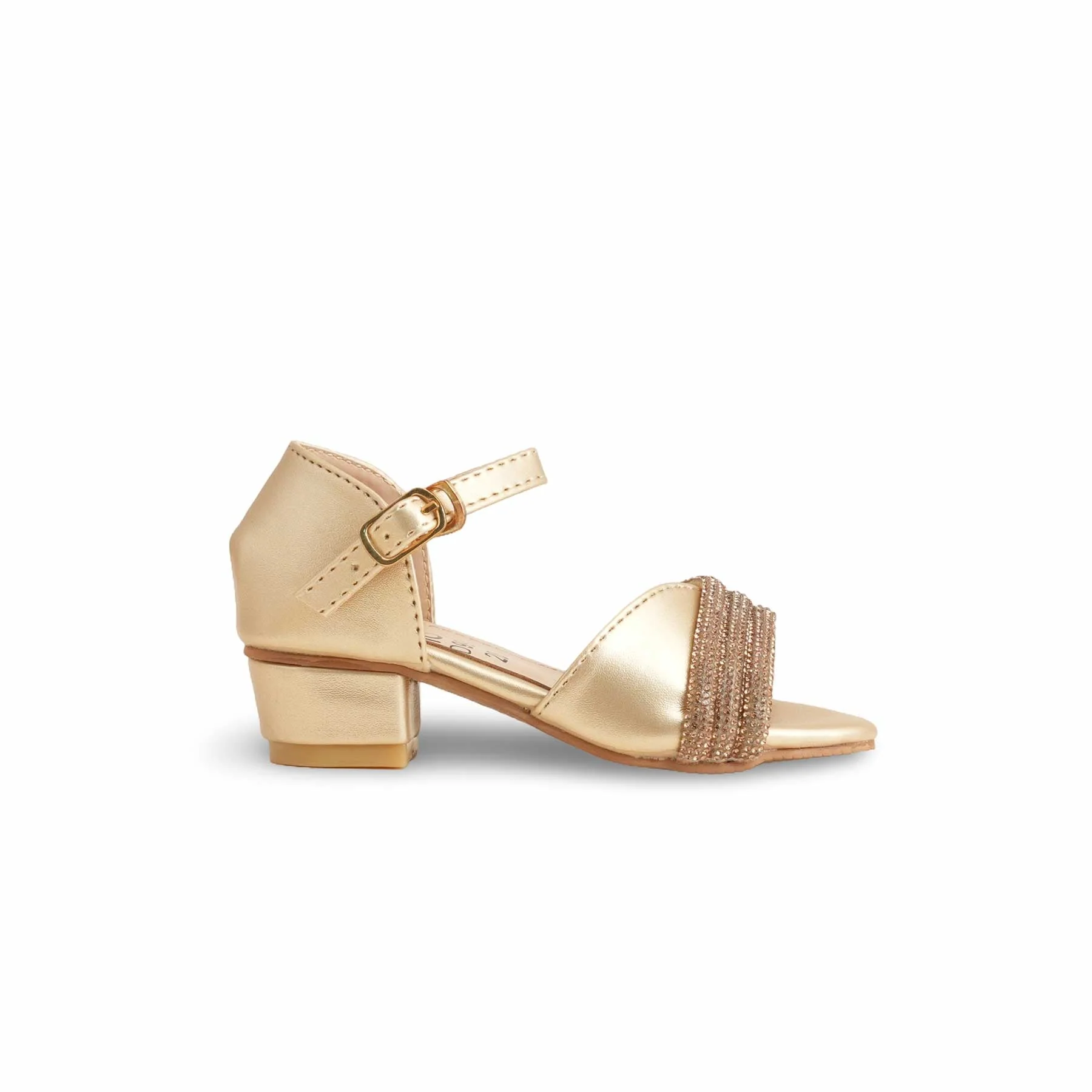 Girls Golden Formal Sandal KD9926 - Image 2