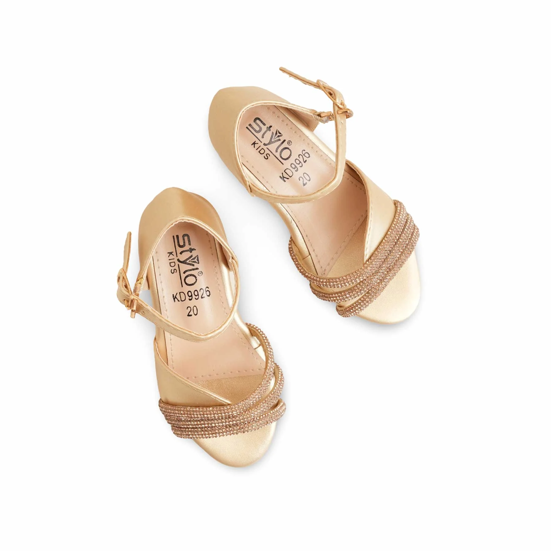 Girls Golden Formal Sandal KD9926 - Image 5