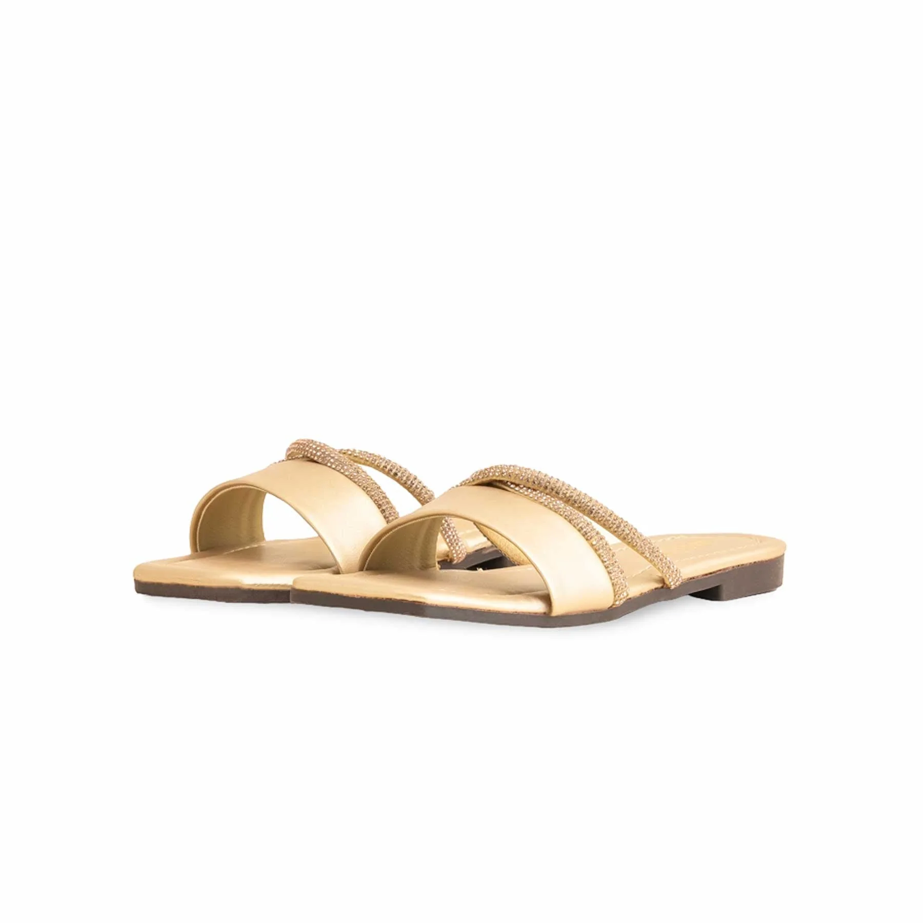 Girls Golden Formal Slipper KD5600 - Image 3