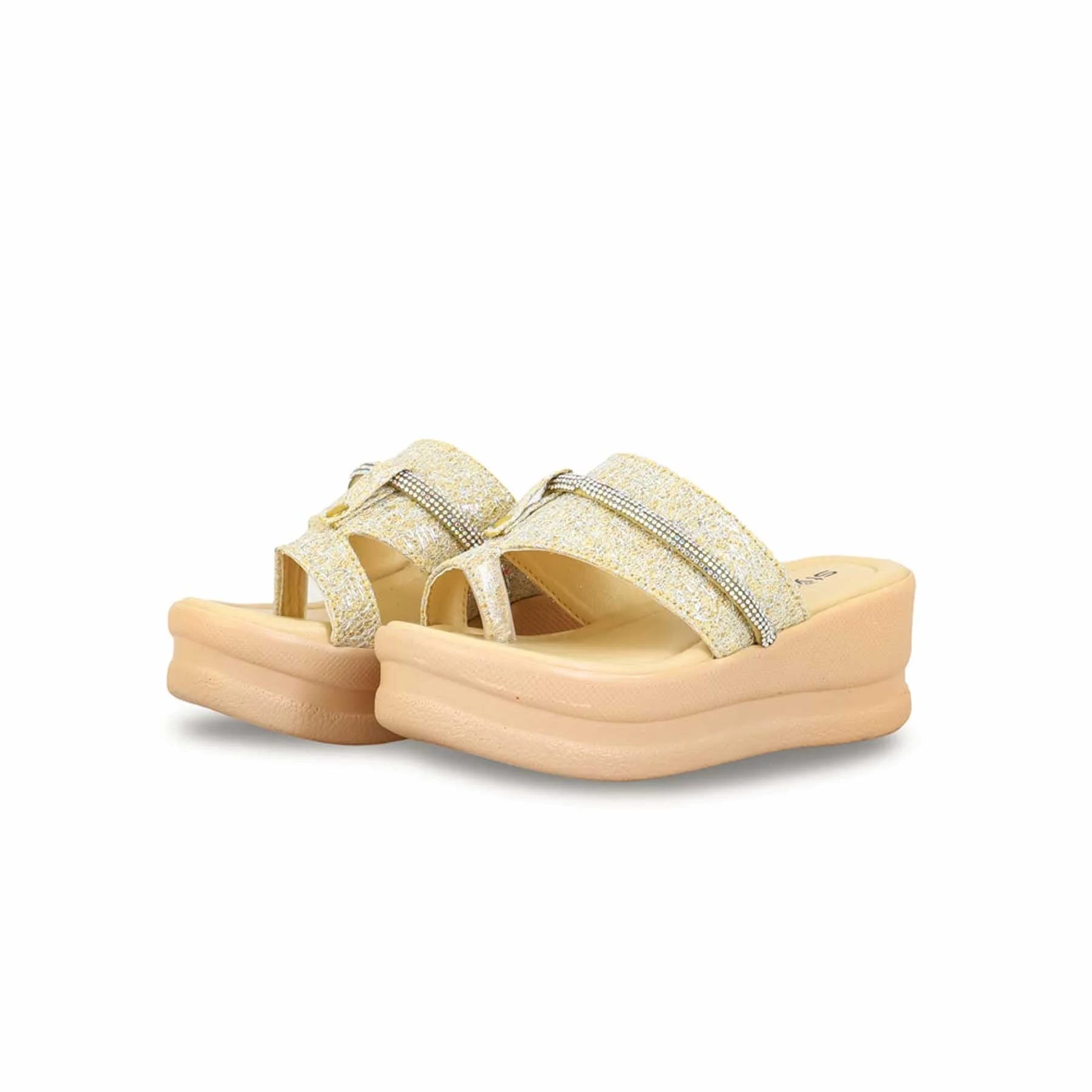 Girls Golden Formal Slipper KD5609 - Image 3