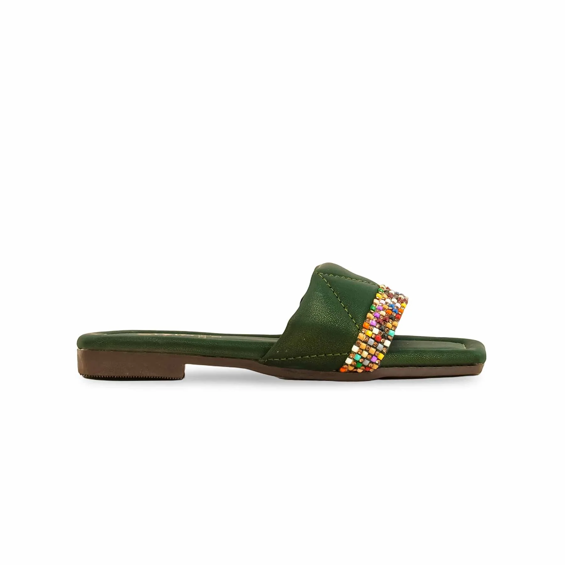 Girls Green Casual Slipper KD5552 - Image 2