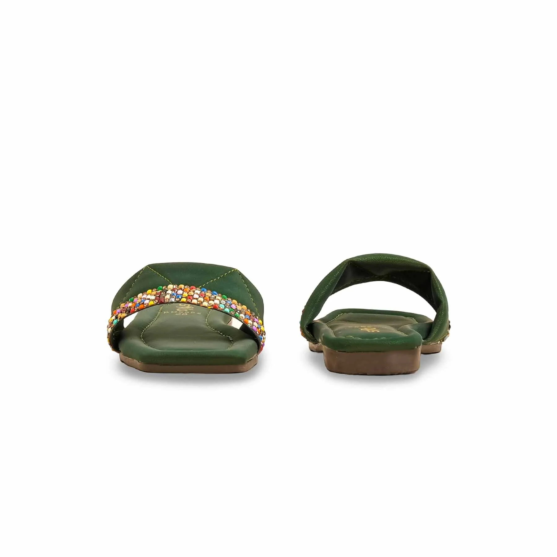 Girls Green Casual Slipper KD5552 - Image 4