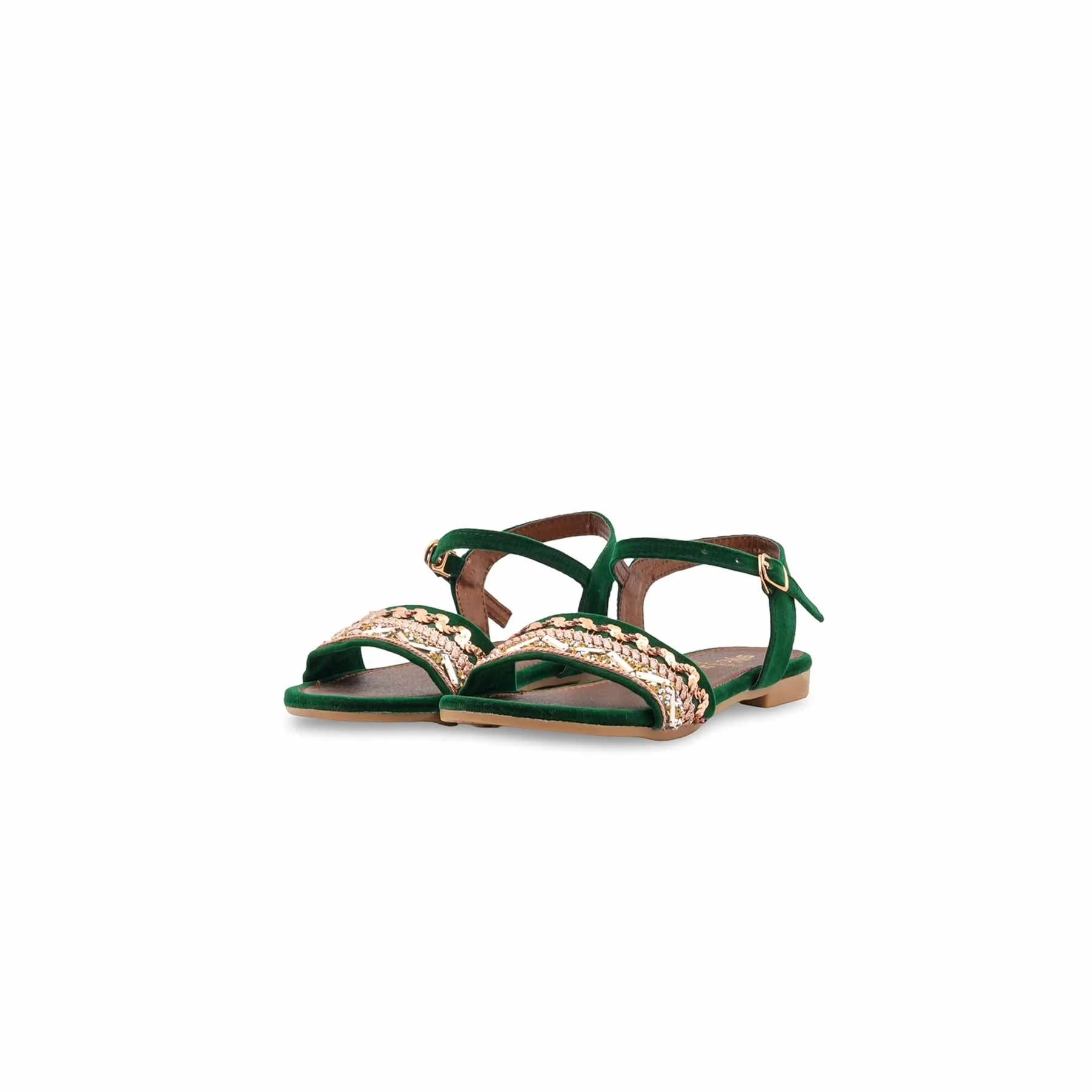 Girls Green Formal Sandal KD5882 - Image 3