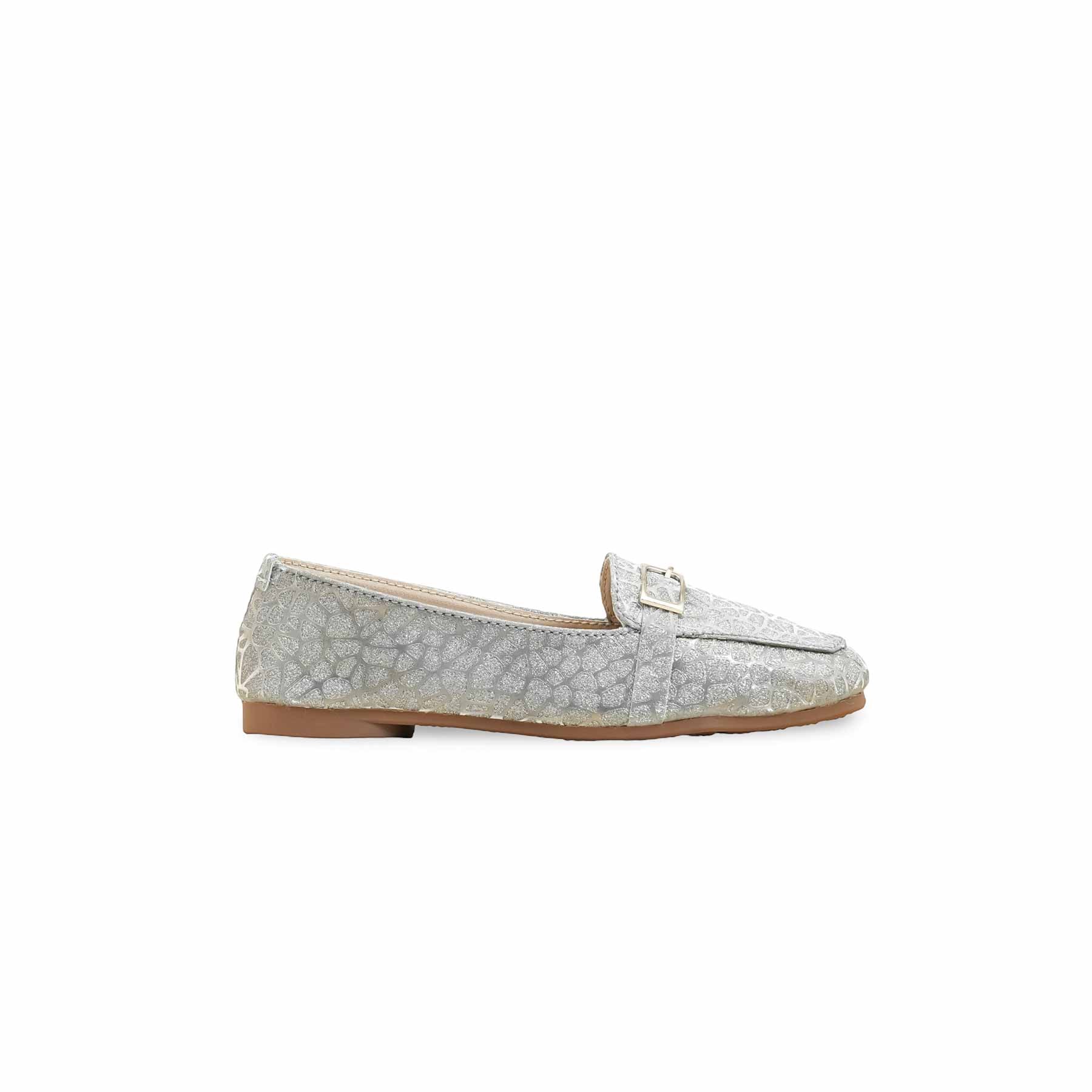 Girls Grey Fancy Moccasin KD2538 - Image 2