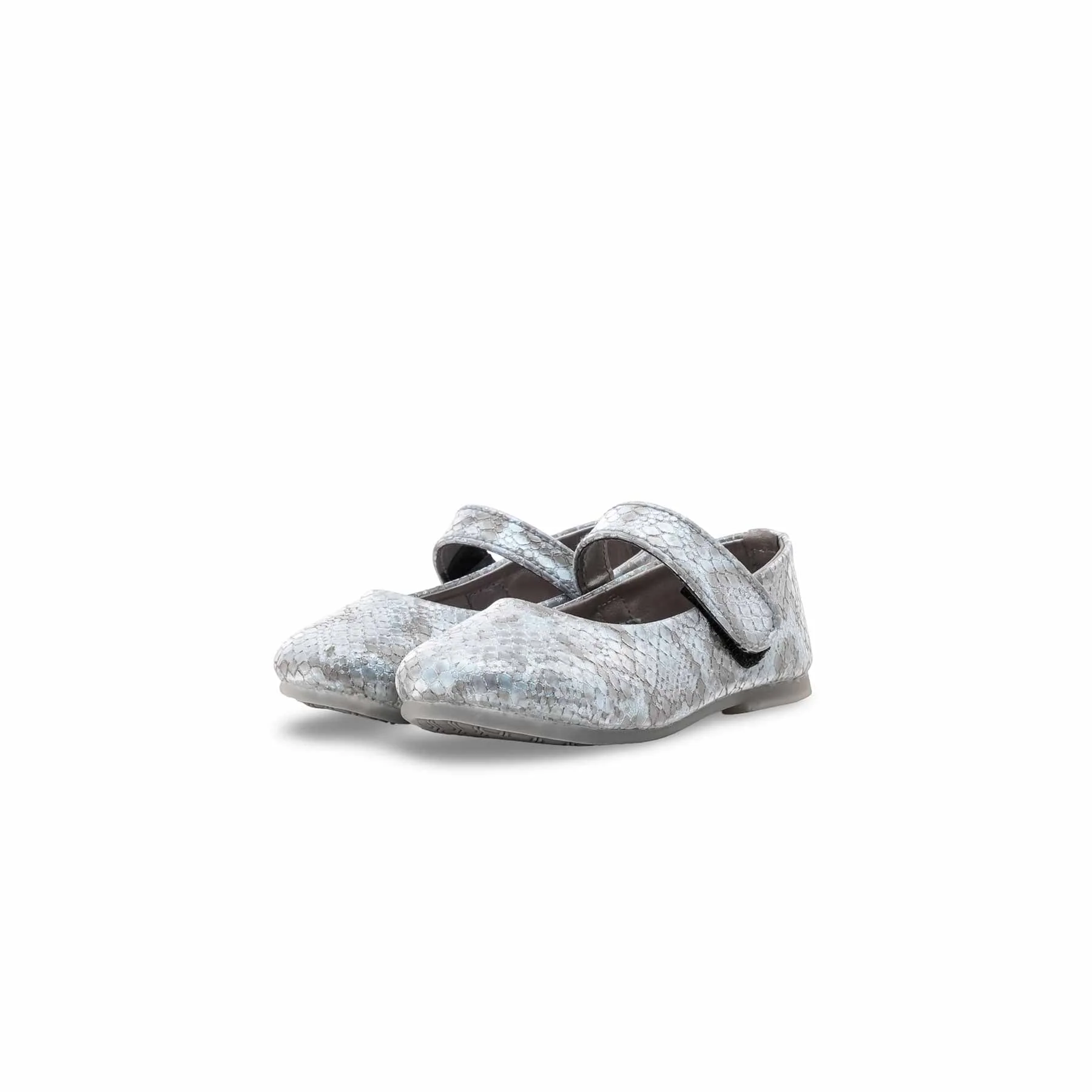 Girls Grey Fancy Pumps KD2632 - Image 3