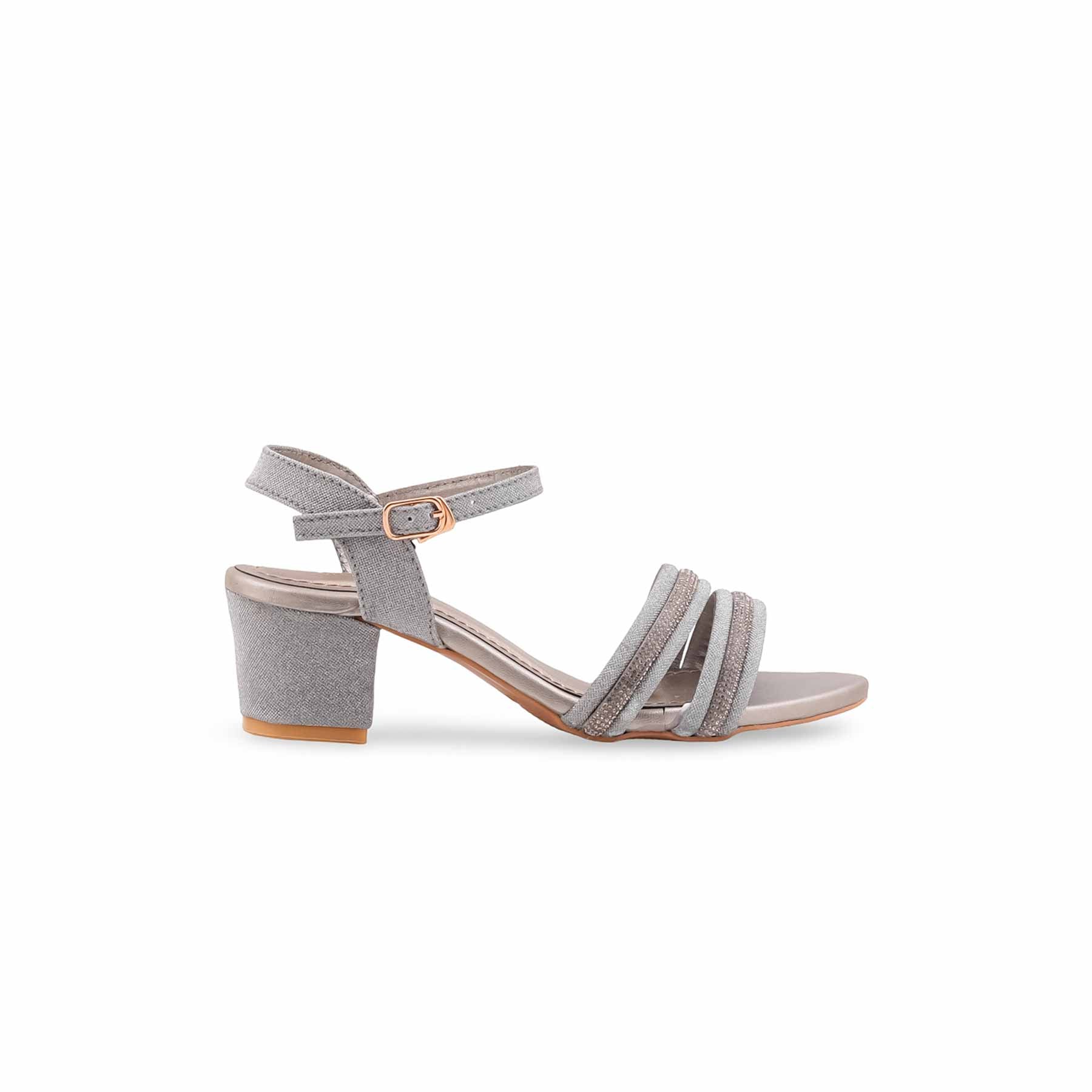 Girls Grey Fancy Sandal KD5928 - Image 2