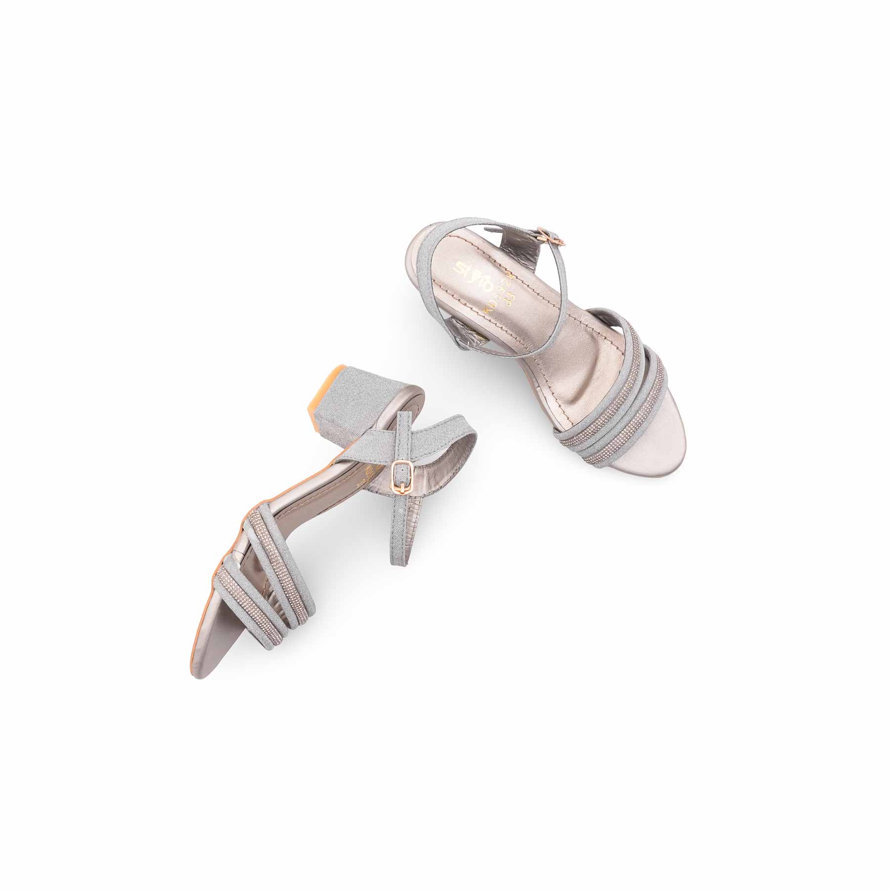 Girls Grey Fancy Sandal KD5928 - Image 5