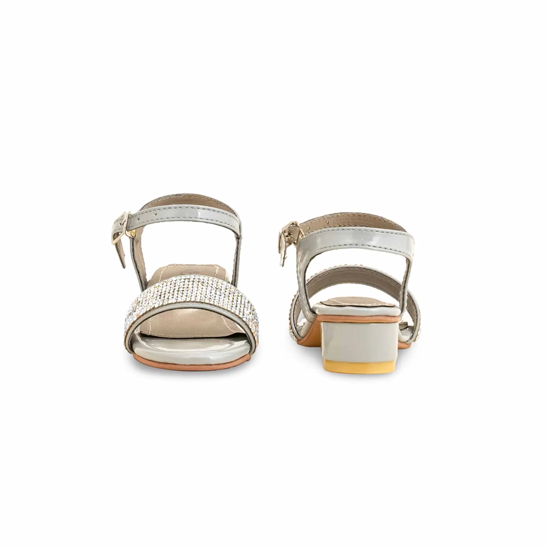 Girls Grey Fancy Sandal KD9923 - Image 4