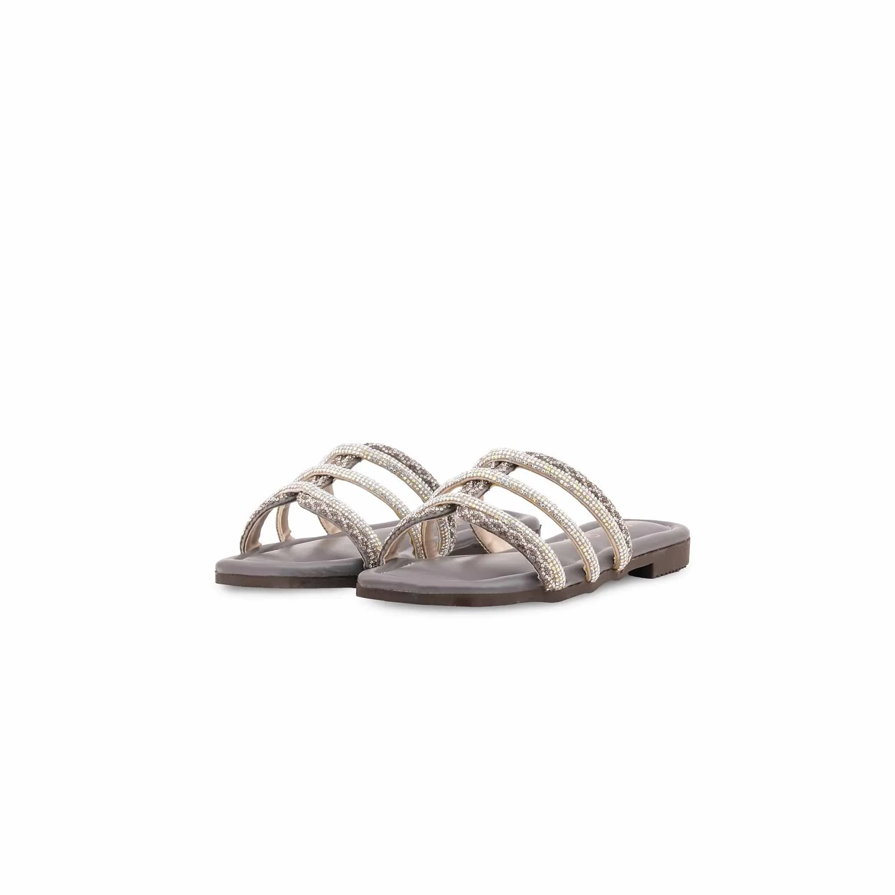 Girls Grey Fancy Slipper KD5956 - Image 3
