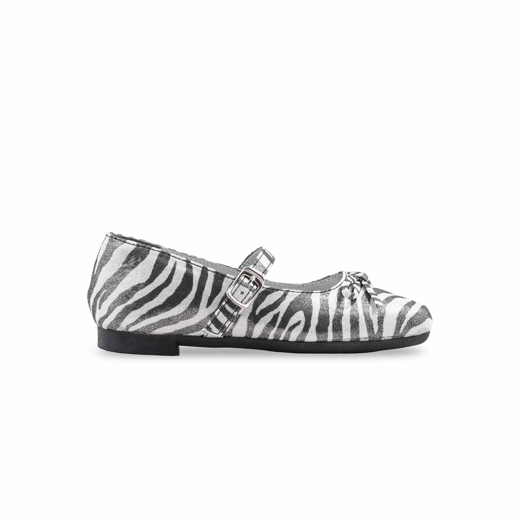 Girls Grey Formal Pumps KD2616 - Image 2
