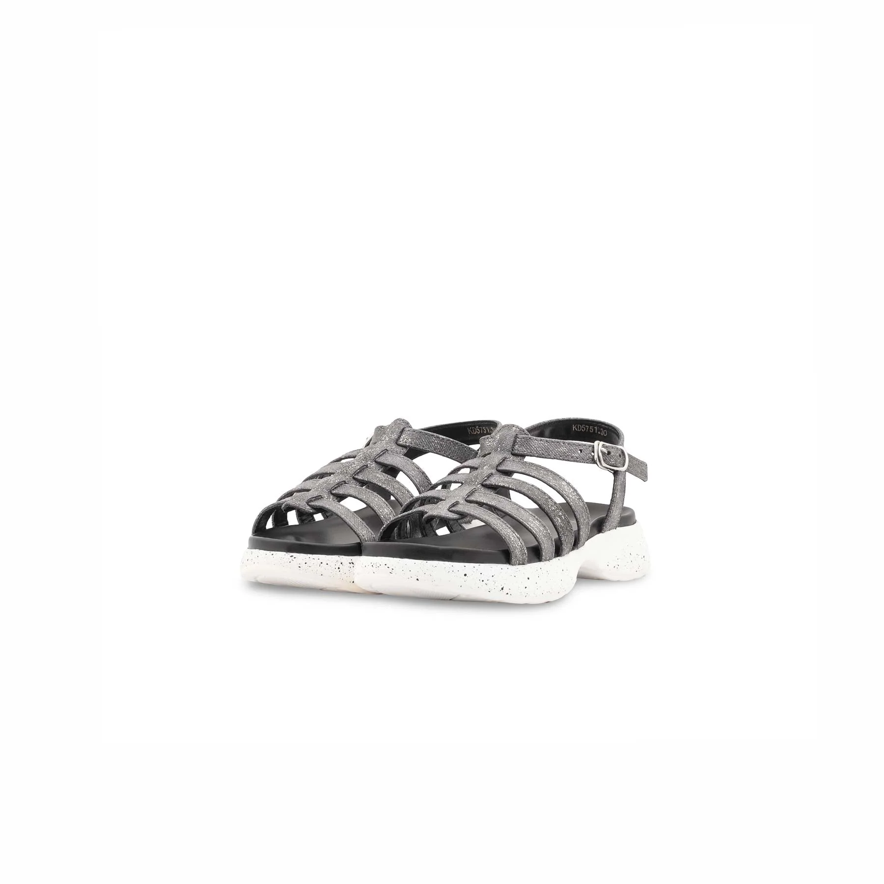 Girls Grey Formal Sandal KD5751 - Image 3