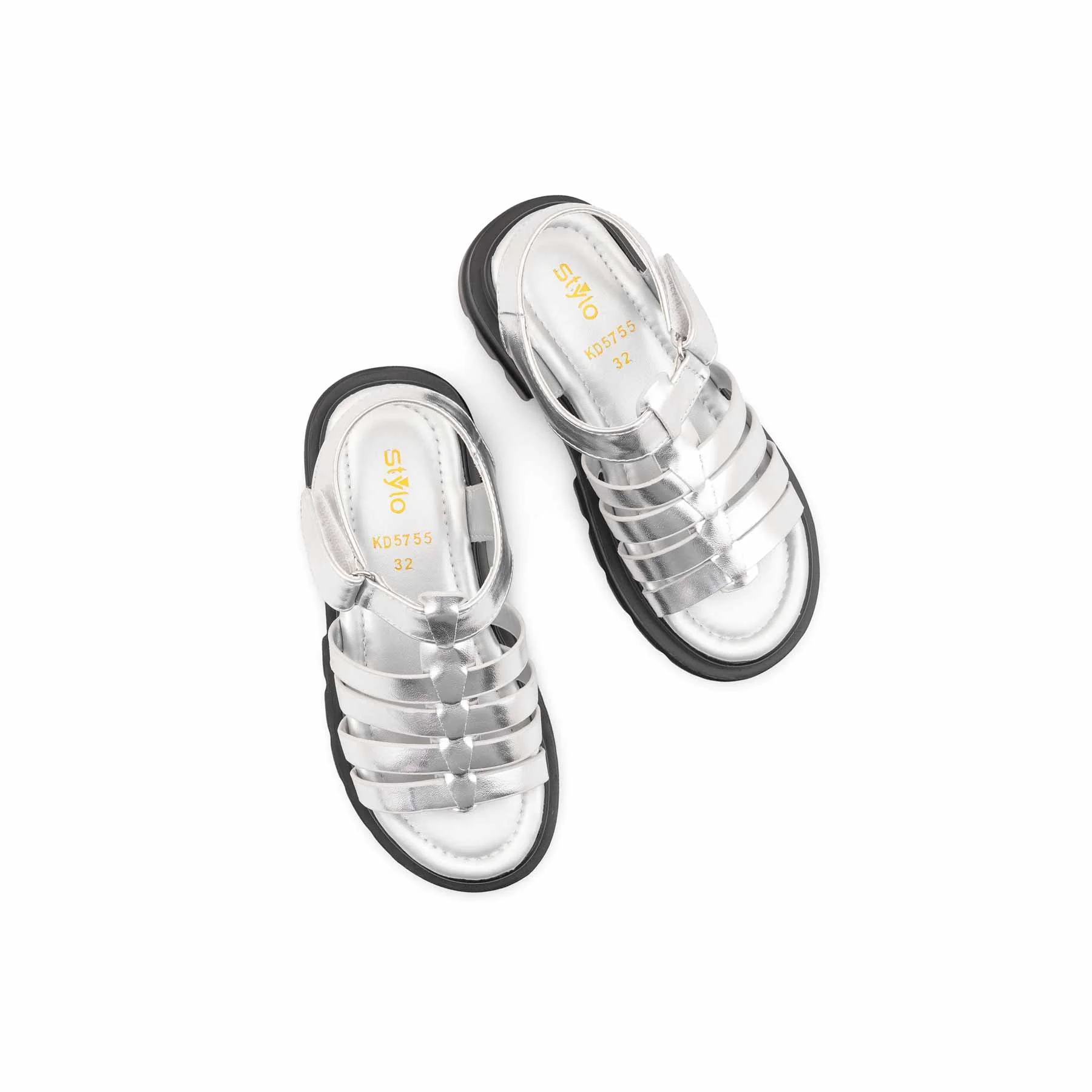 Girls Grey Formal Sandal KD5755 - Image 5