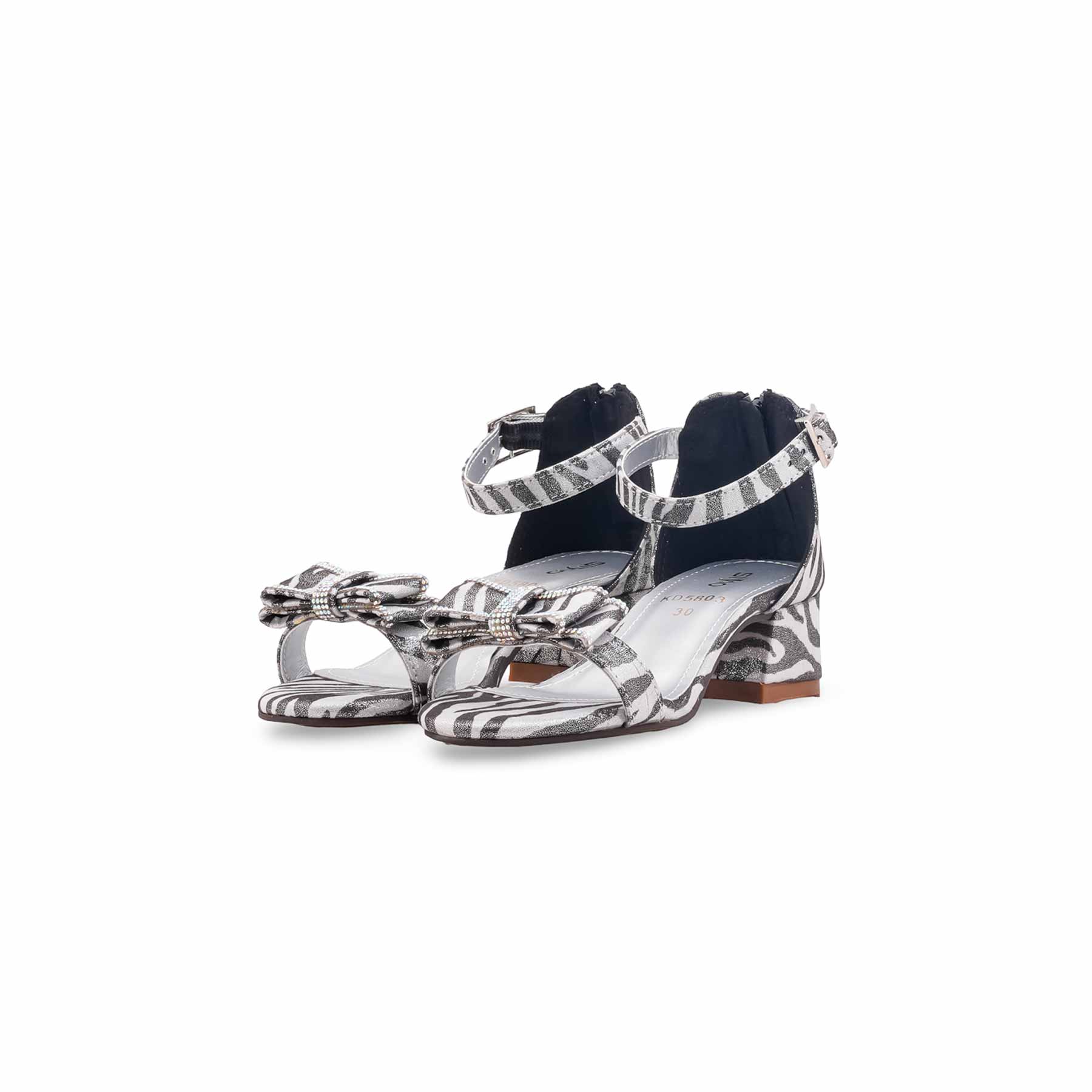 Girls Grey Formal Sandal KD5803 - Image 3