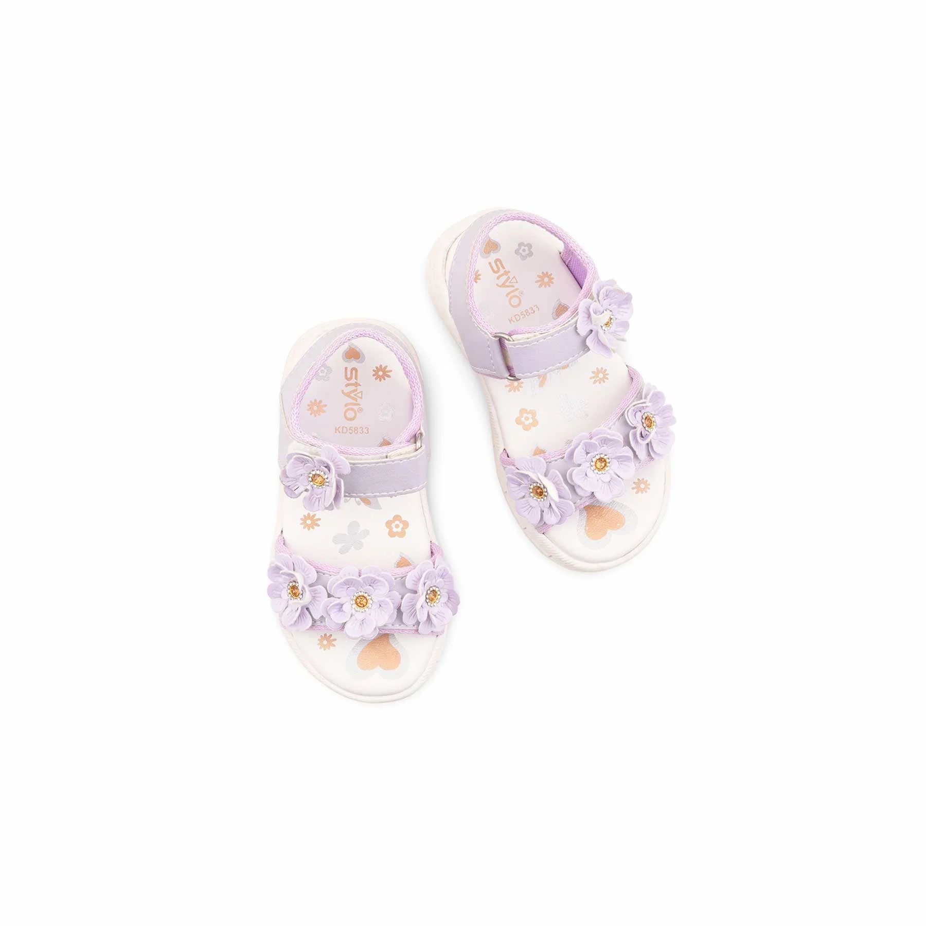 Girls Lilac Casual Sandal KD5833 - Image 5