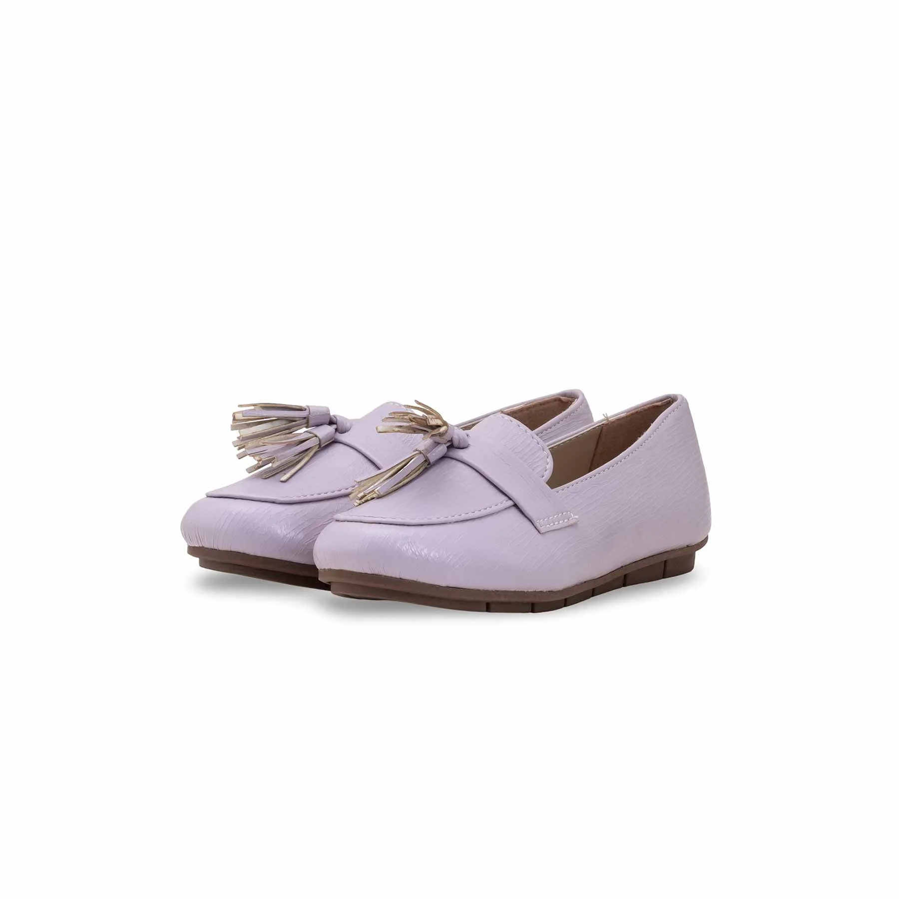 Girls Lilac Formal Pumps KD2642 - Image 3
