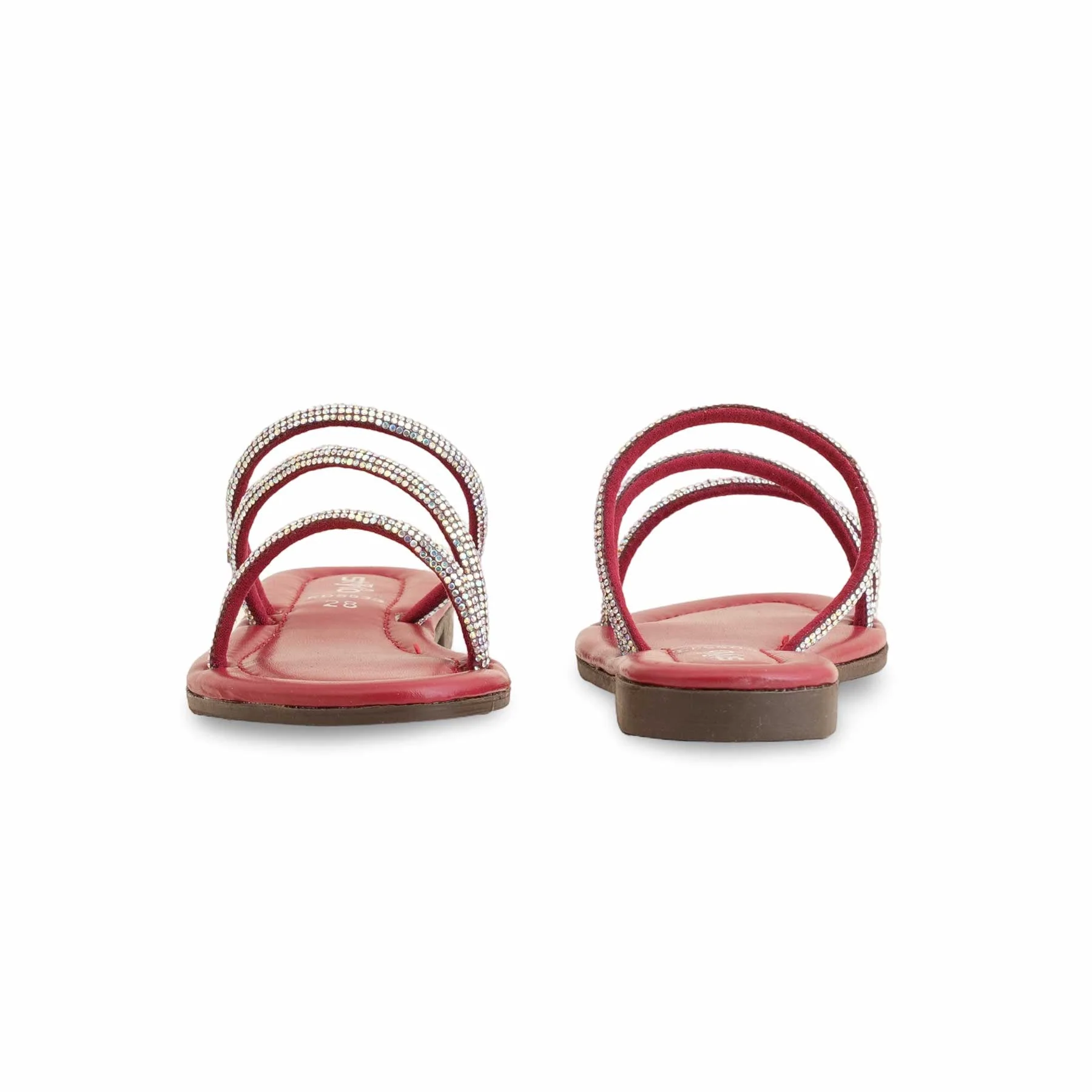 Girls Maroon Casual Slipper KD5533 - Image 3