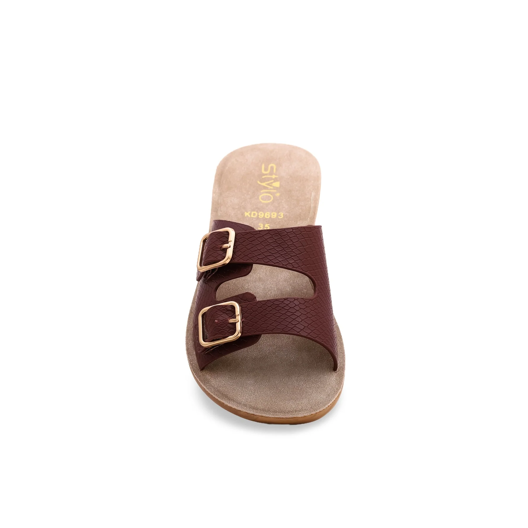 Girls Maroon Casual Slipper KD9693 - Image 3