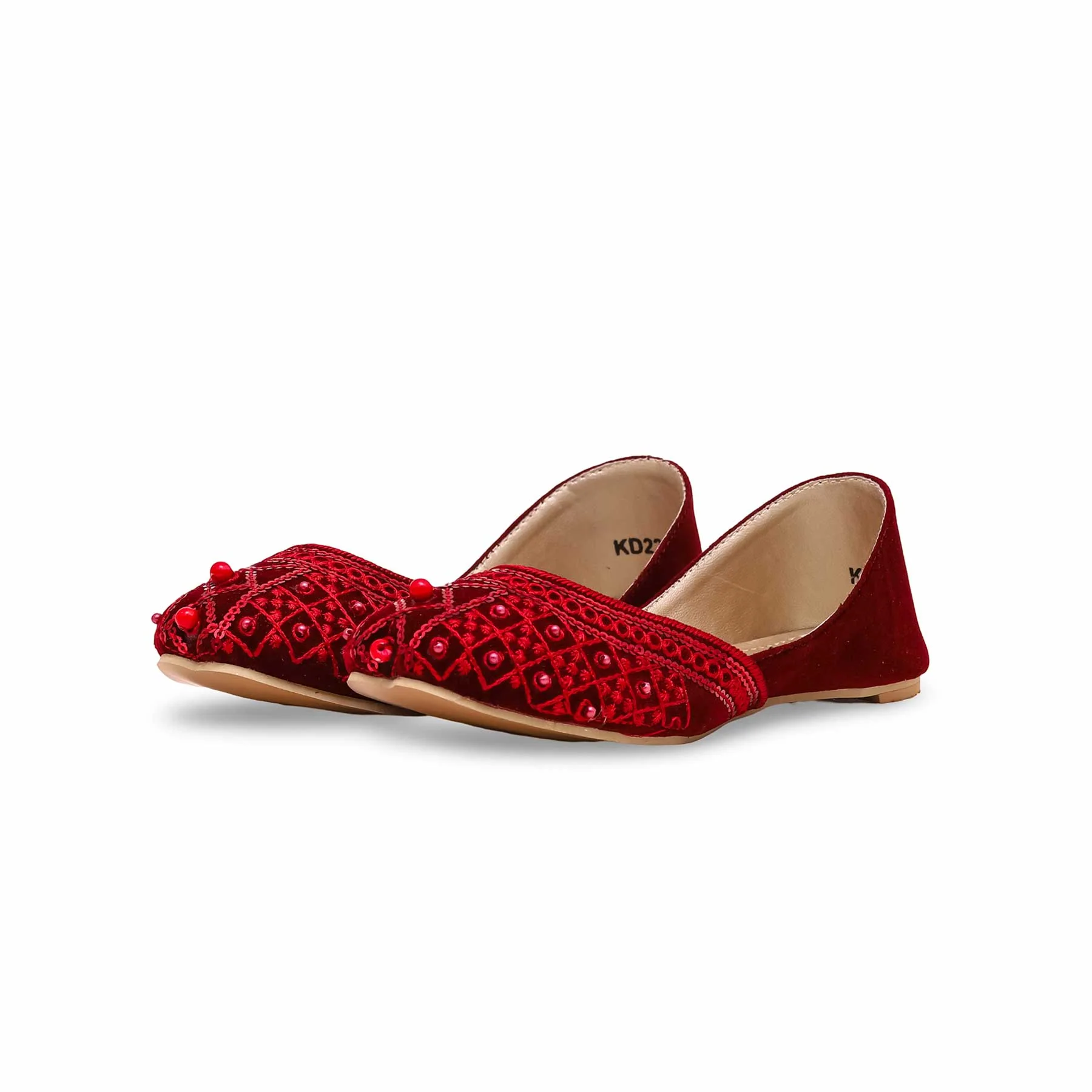 Girls Maroon Fancy Khussa KD2250 - Image 3