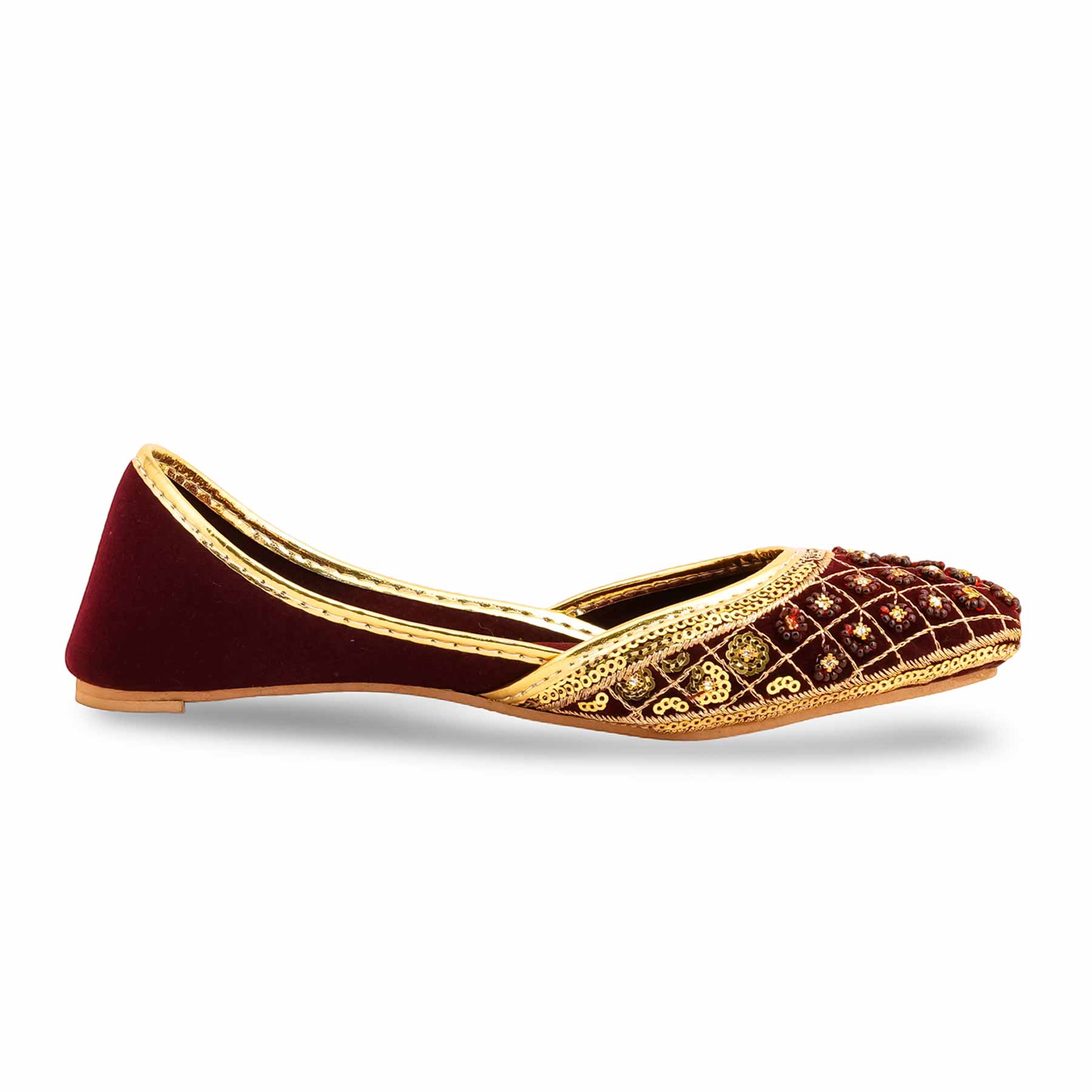 Girls Maroon Fancy Khussa KD2447 - Image 2