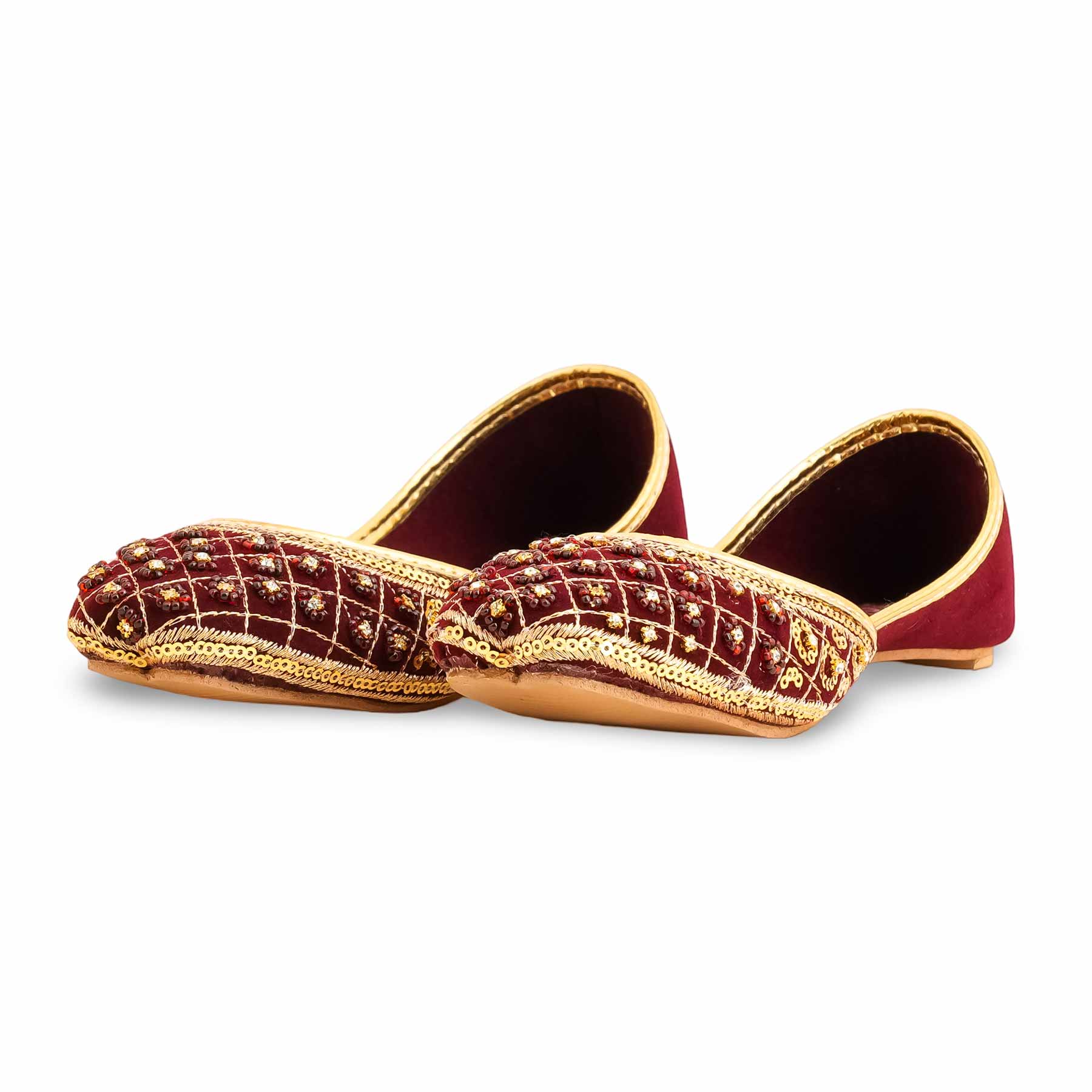 Girls Maroon Fancy Khussa KD2447 - Image 3