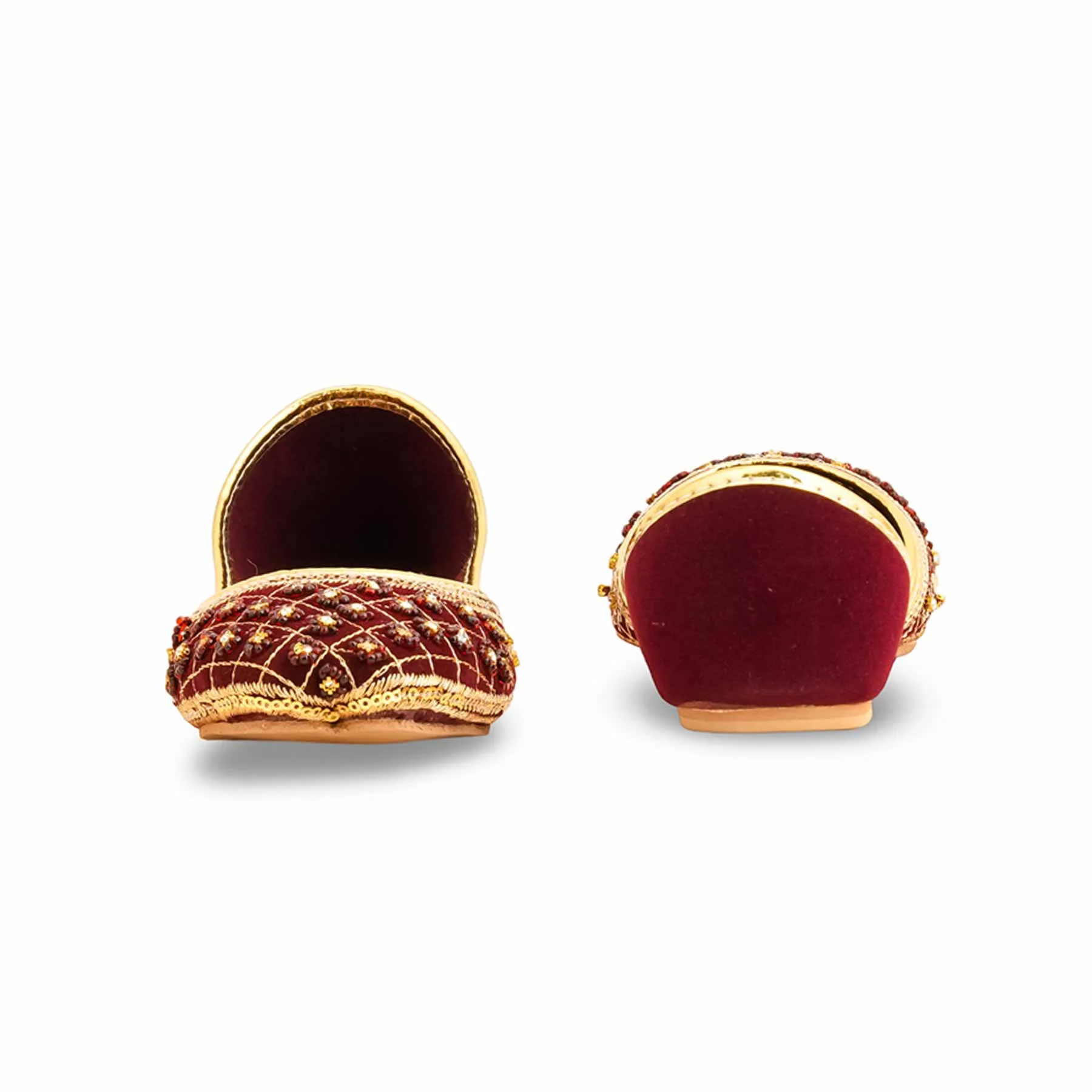 Girls Maroon Fancy Khussa KD2447 - Image 4
