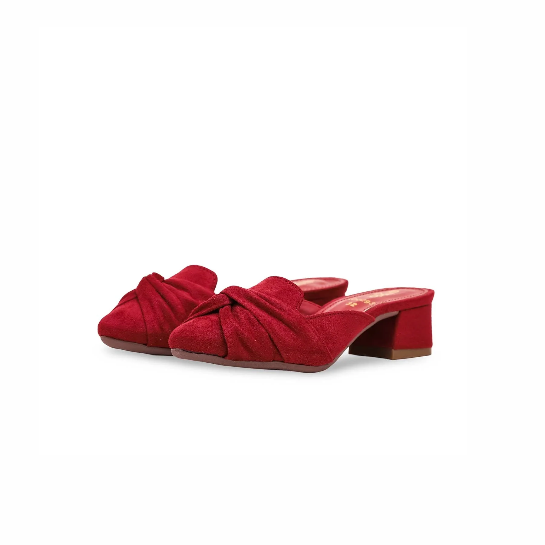 Girls Maroon Formal Pumps KD2293 - Image 3