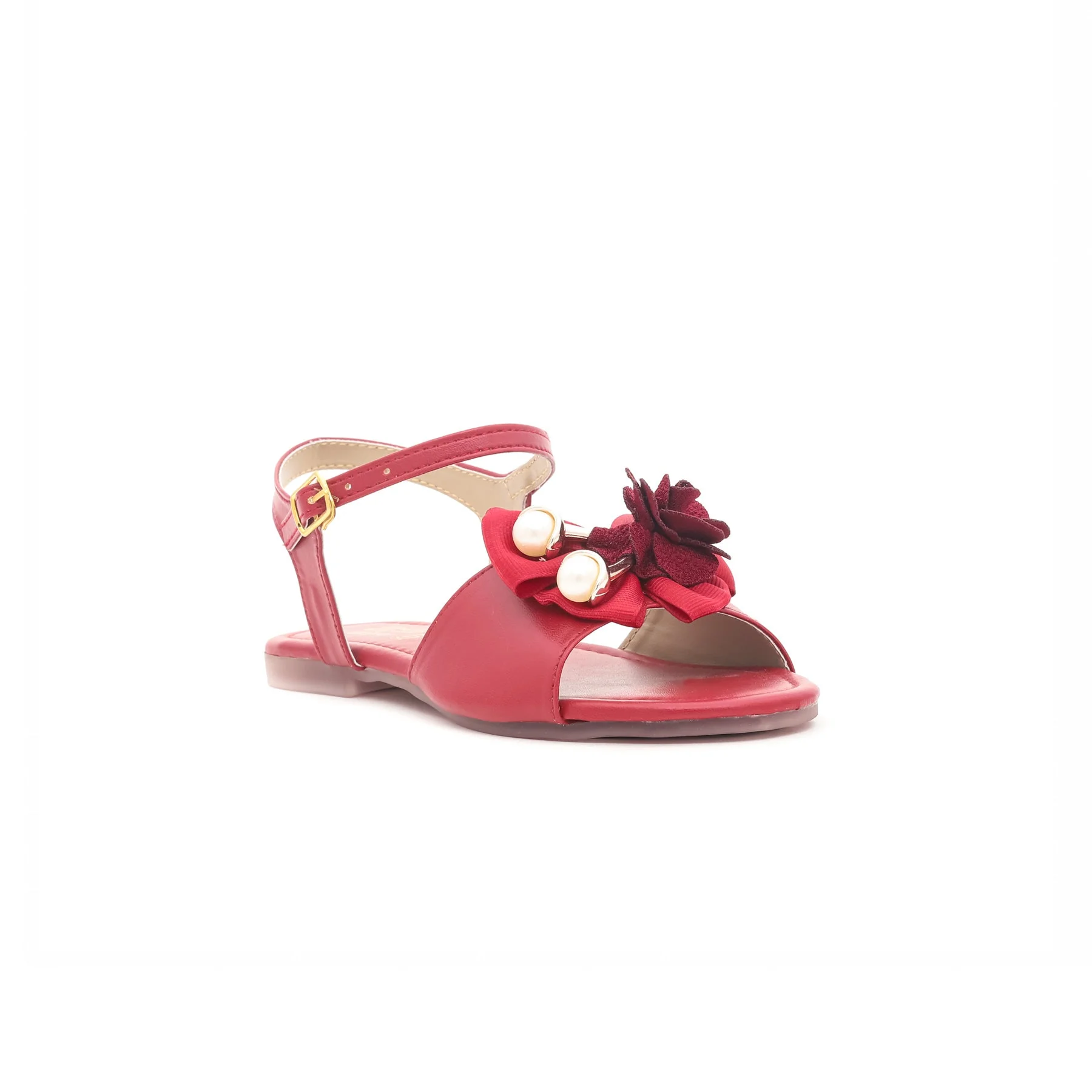 Girls Maroon Formal Sandal KD7509