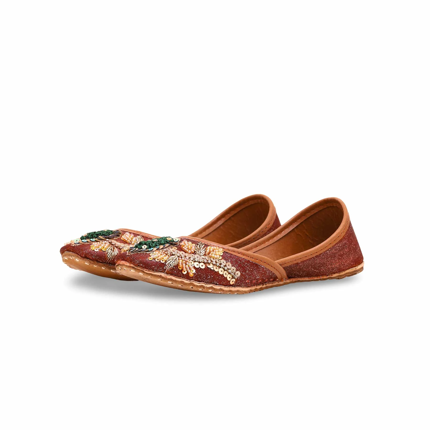 Girls Mustard Fancy Khussa KD2247 - Image 3