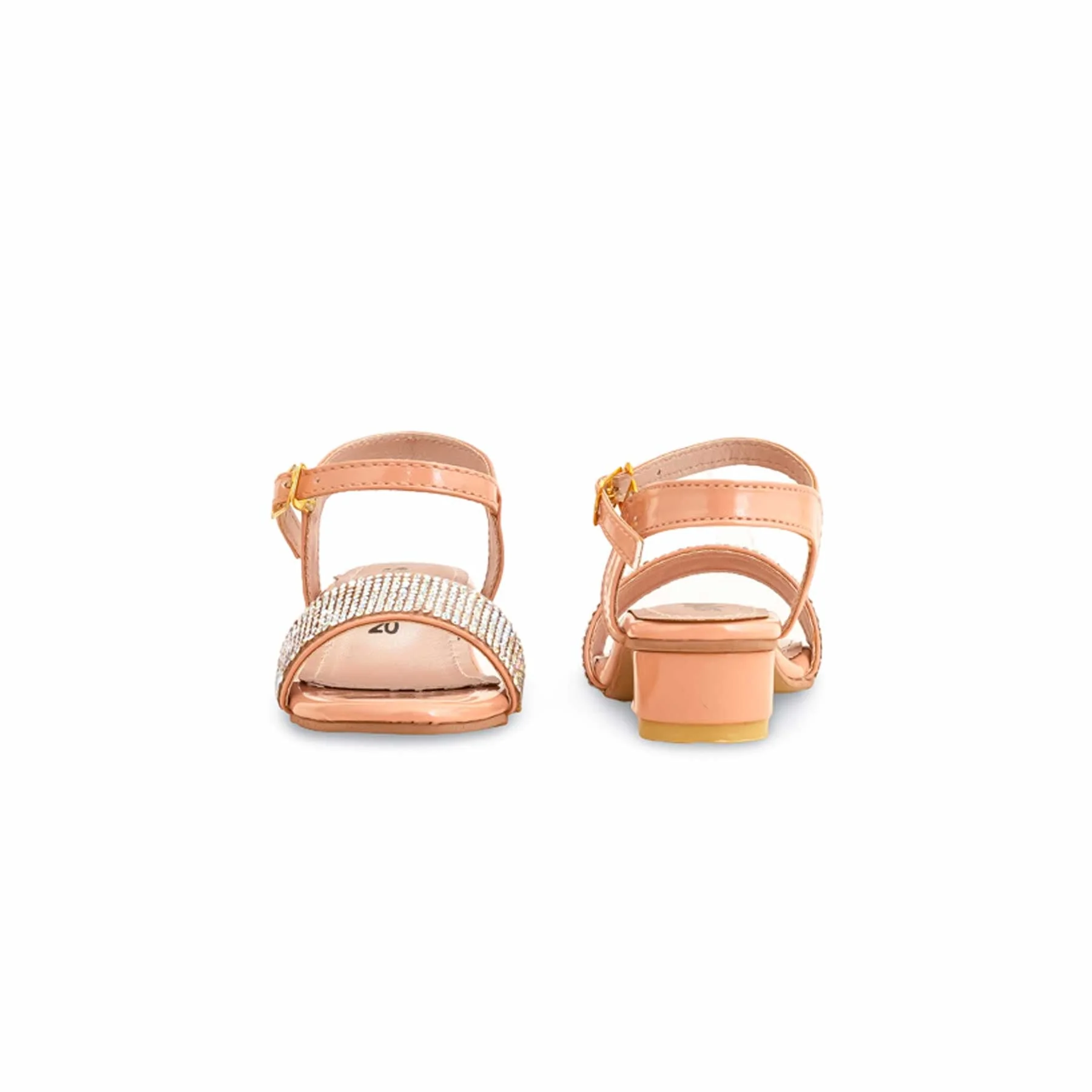 Girls Mustard Fancy Sandal KD9923 - Image 4