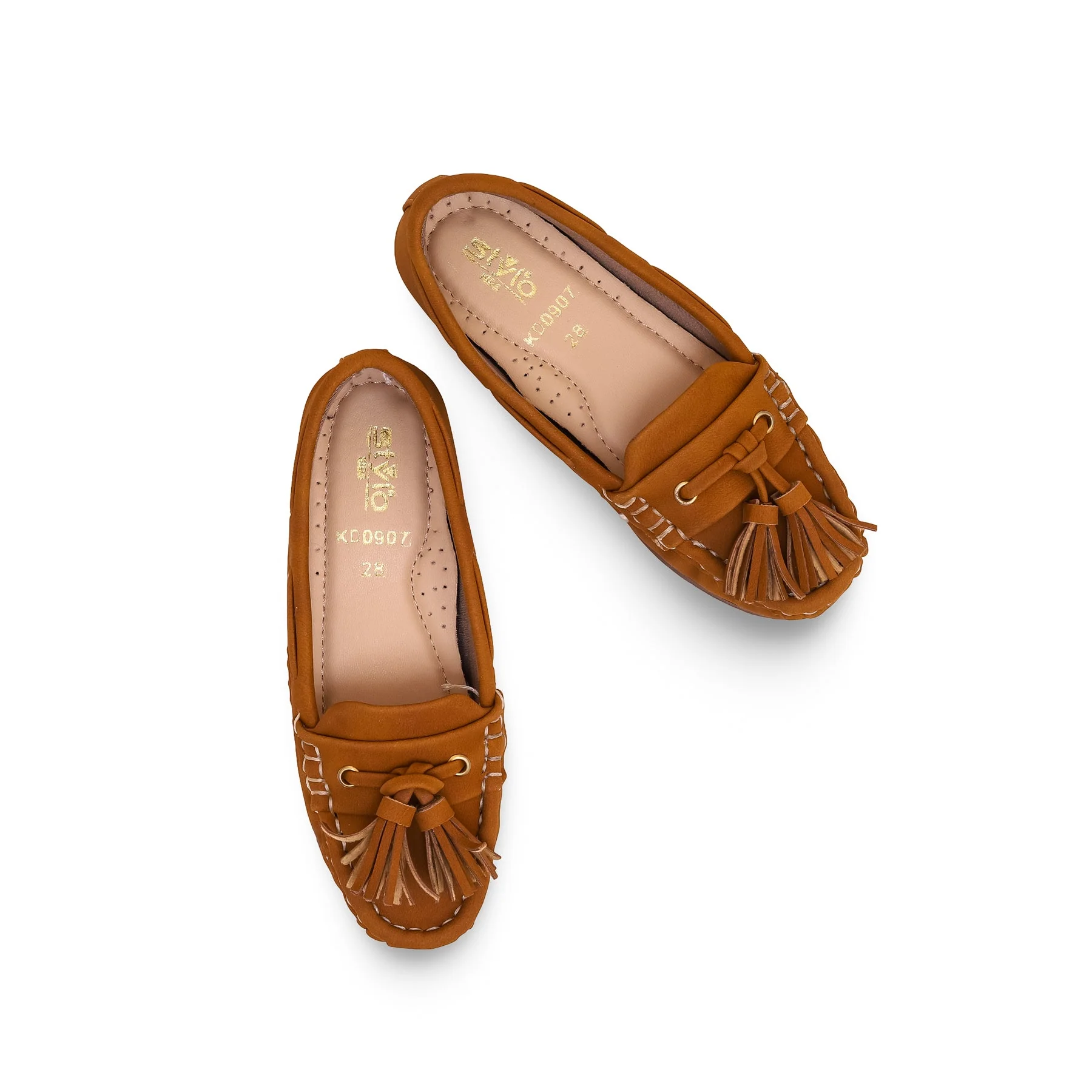 Girls Mustard Formal Moccasin KD0907 - Image 5