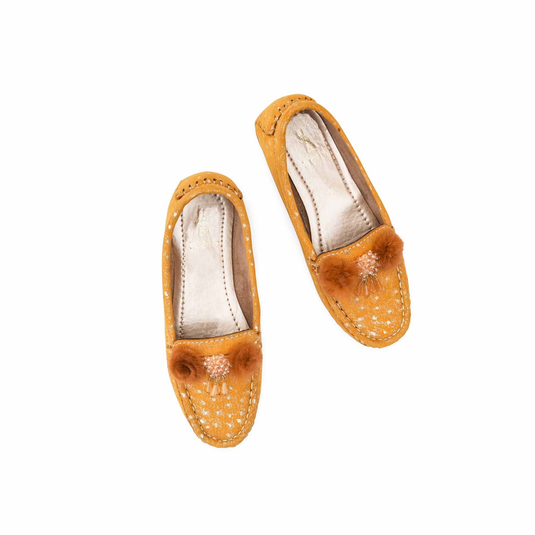 Girls Mustard Formal Moccasin KD2628 - Image 5