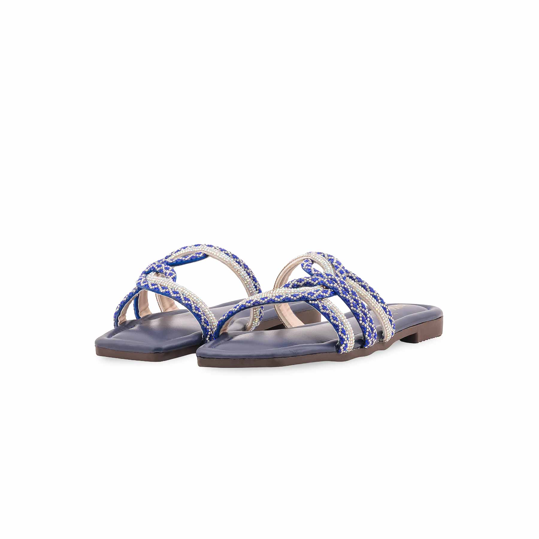 Girls Navy Fancy Slipper KD5957 - Image 3