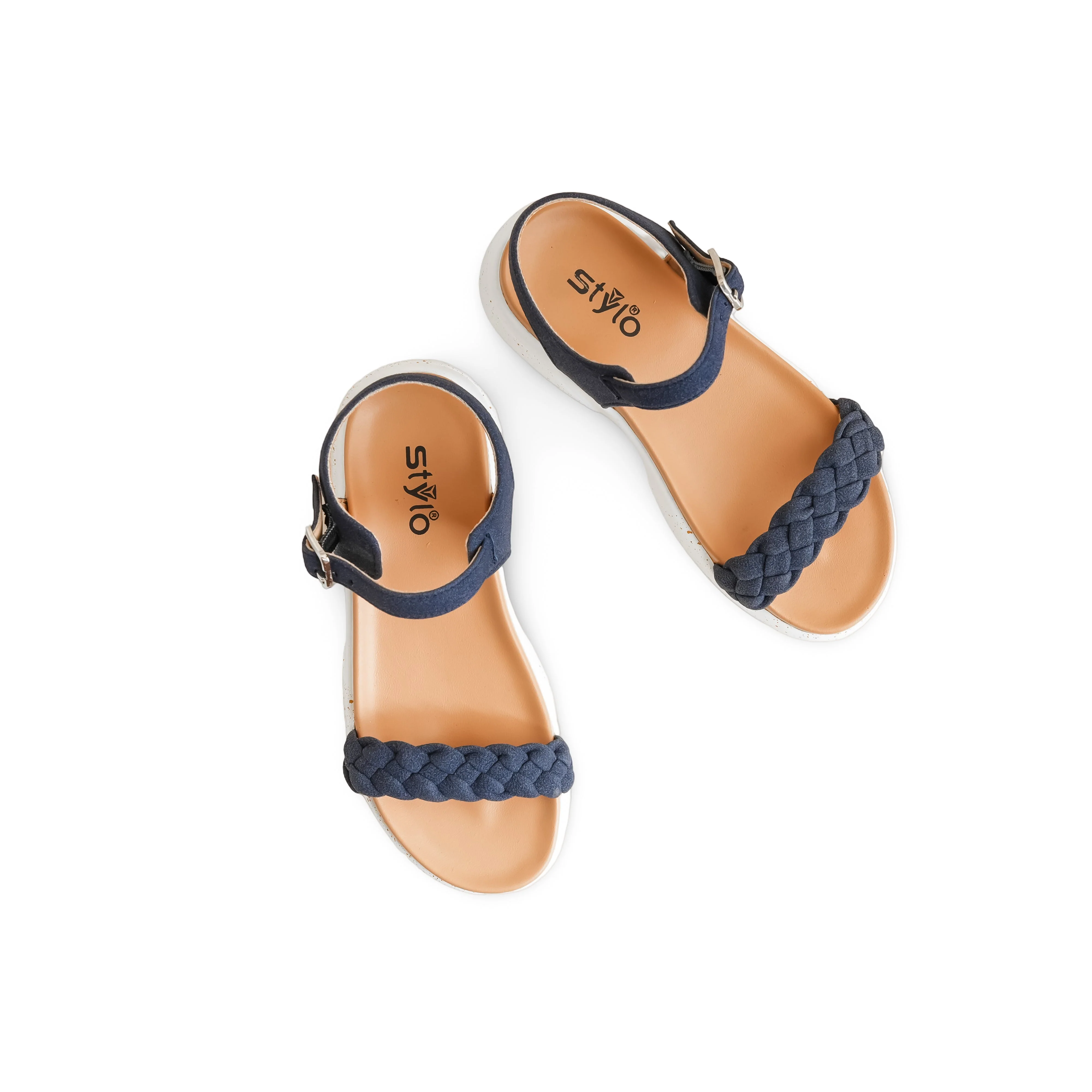 Girls Navy Formal Sandal KD5647 - Image 5