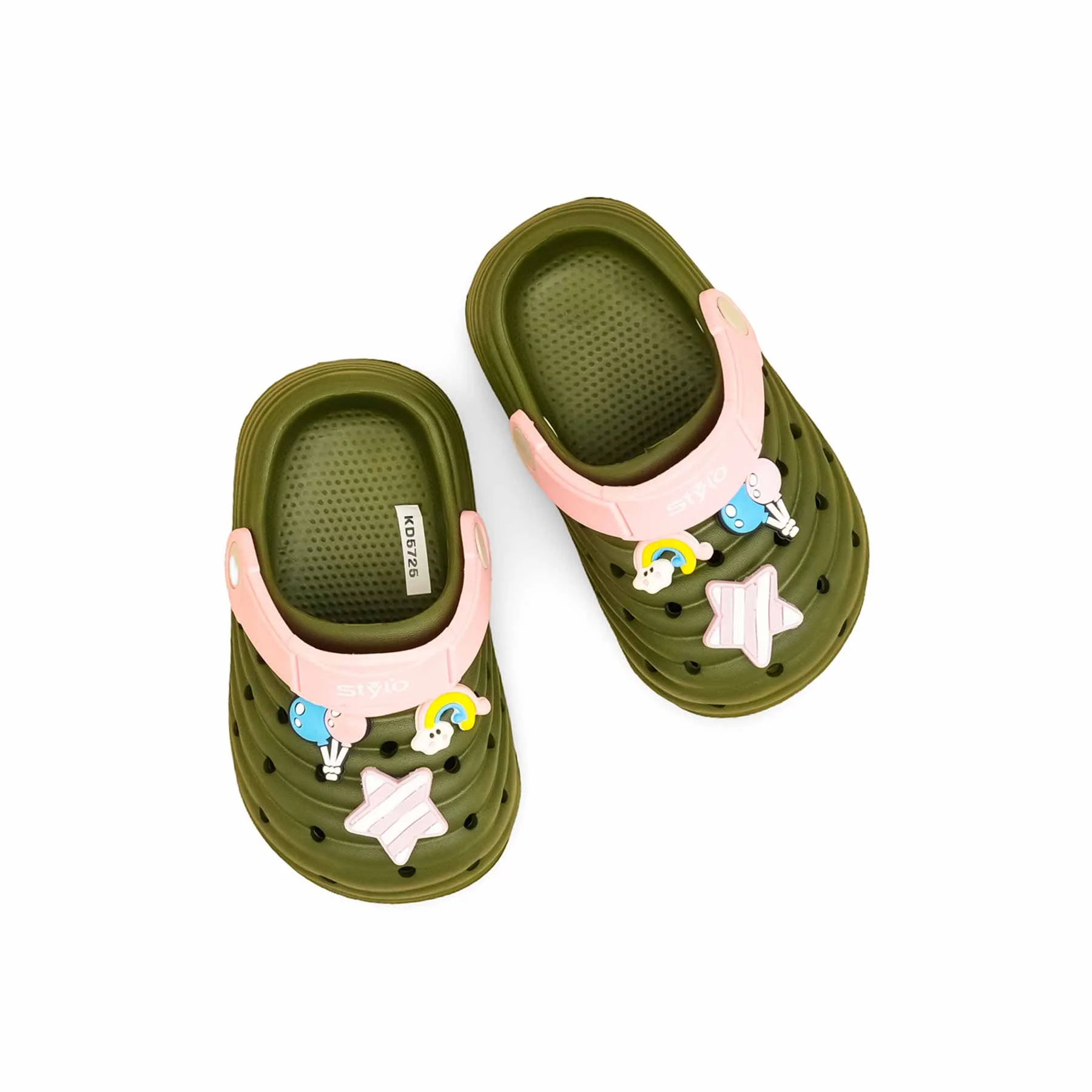 Girls Olive Casual Flip Flop KD5725 - Image 5