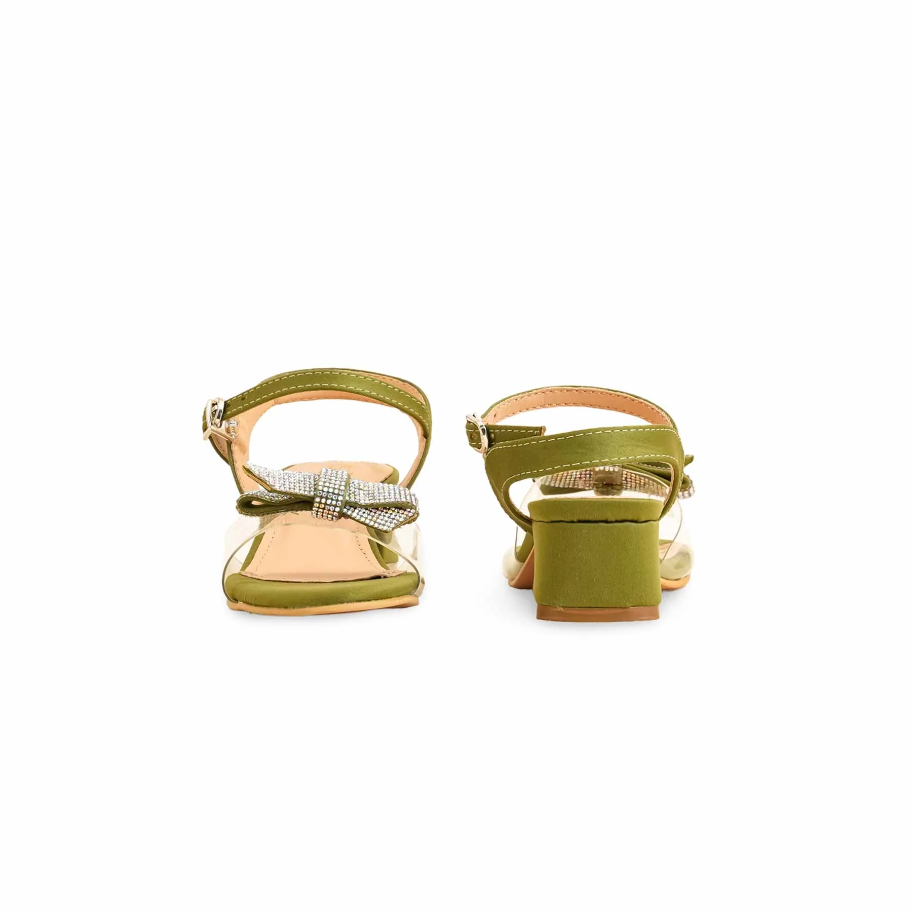 Girls Olive Fancy Sandal KD5674 - Image 4