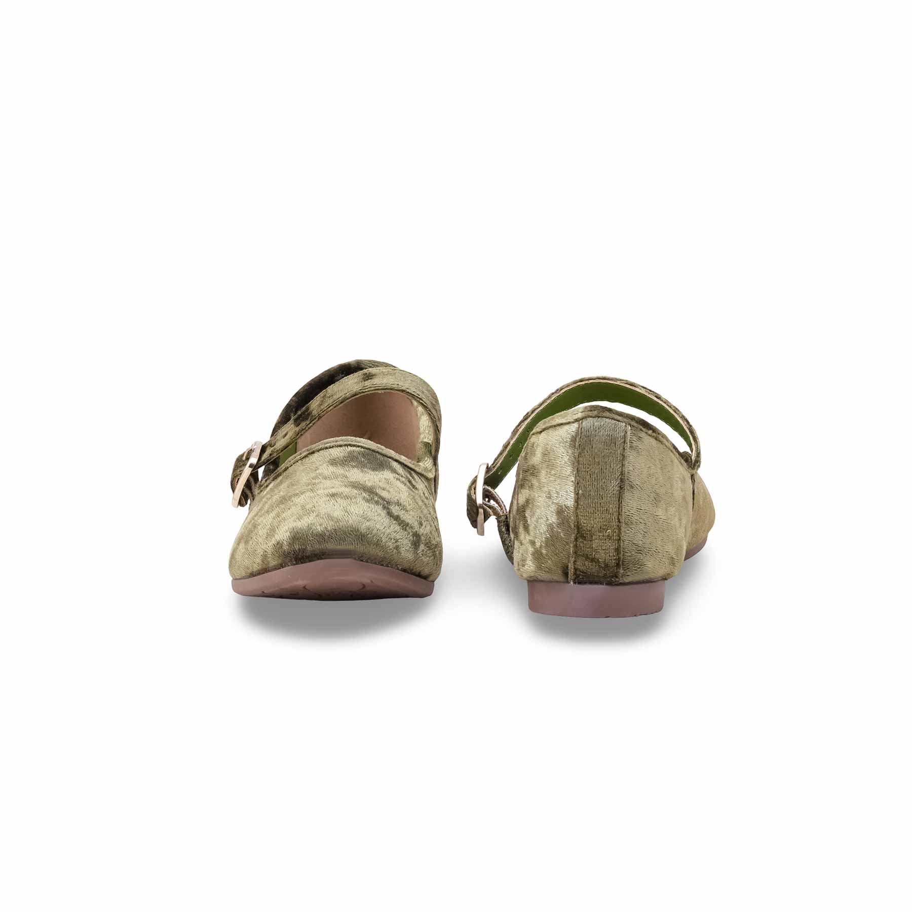 Girls Olive Formal Pumps KD2627 - Image 4