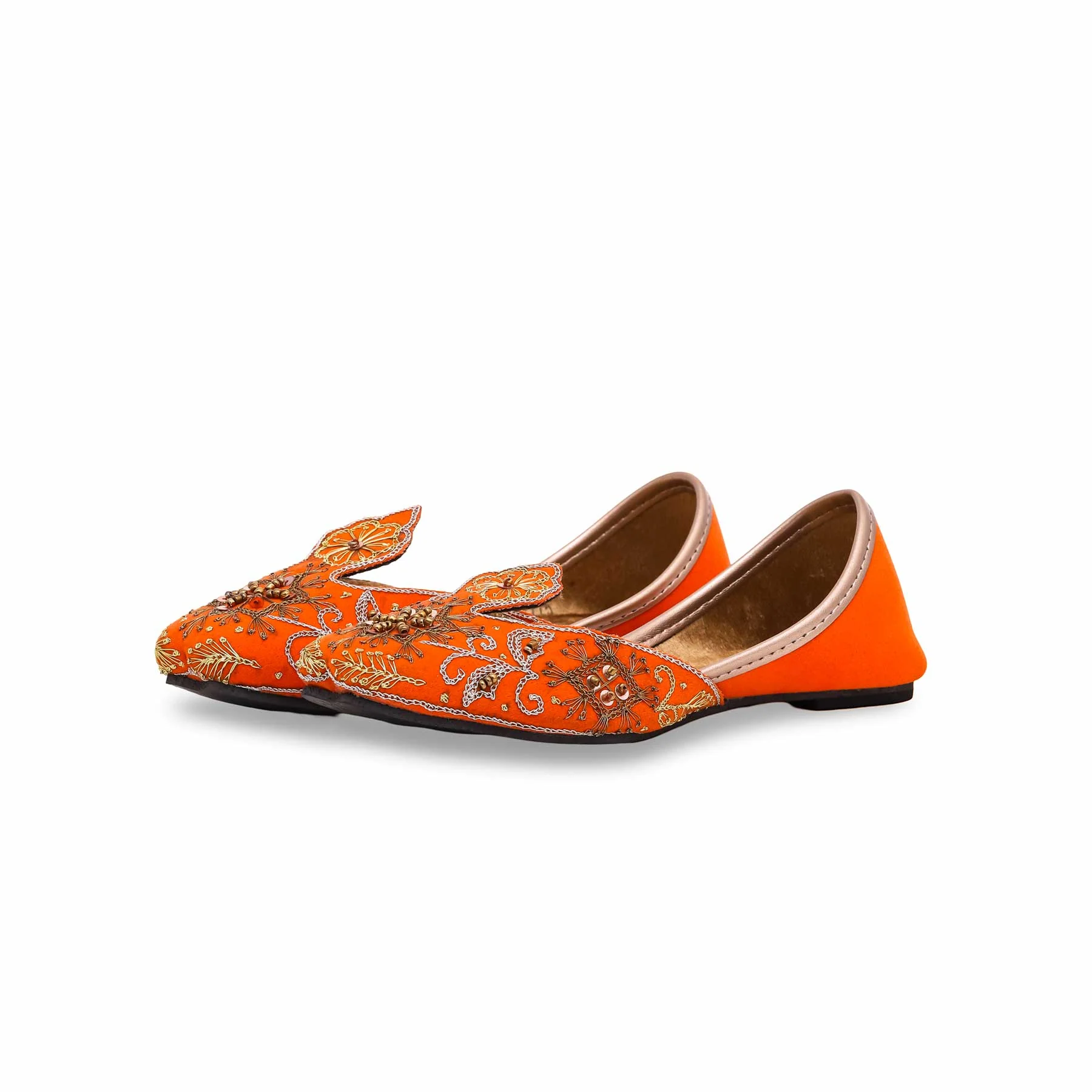 Girls Orange Fancy Khussa KD2225 - Image 2