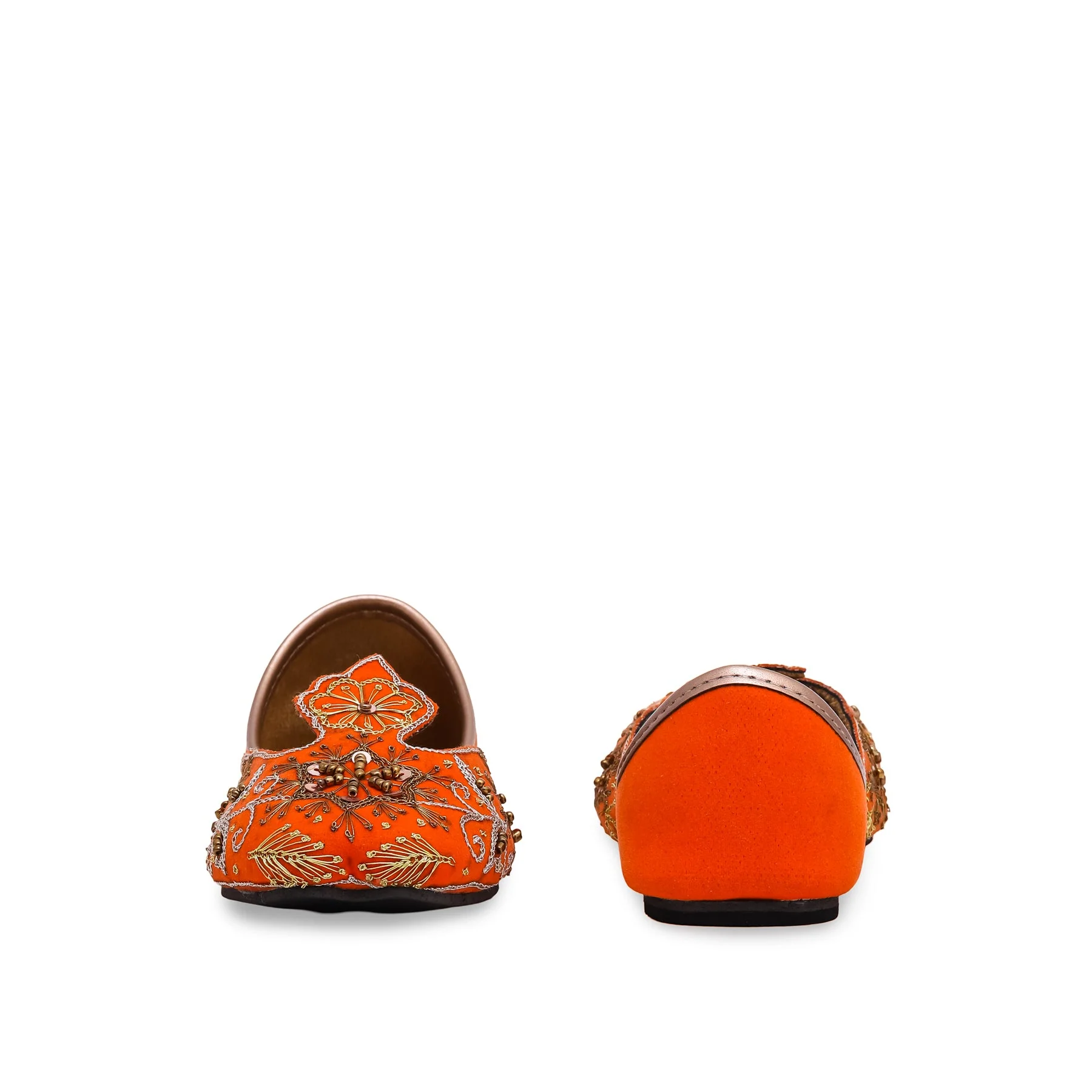 Girls Orange Fancy Khussa KD2225 - Image 3