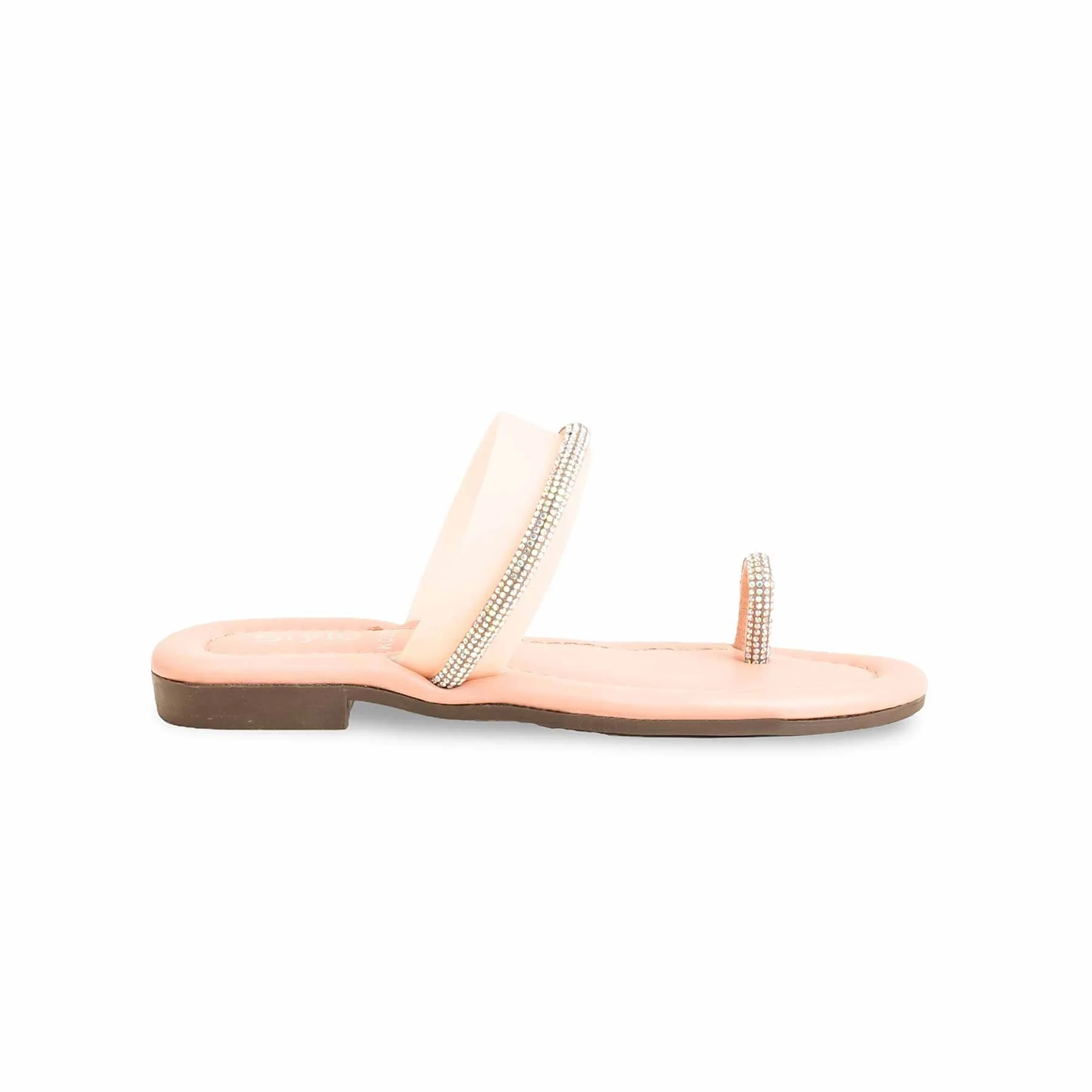 Girls Peach Casual Slipper KD5530 - Image 2