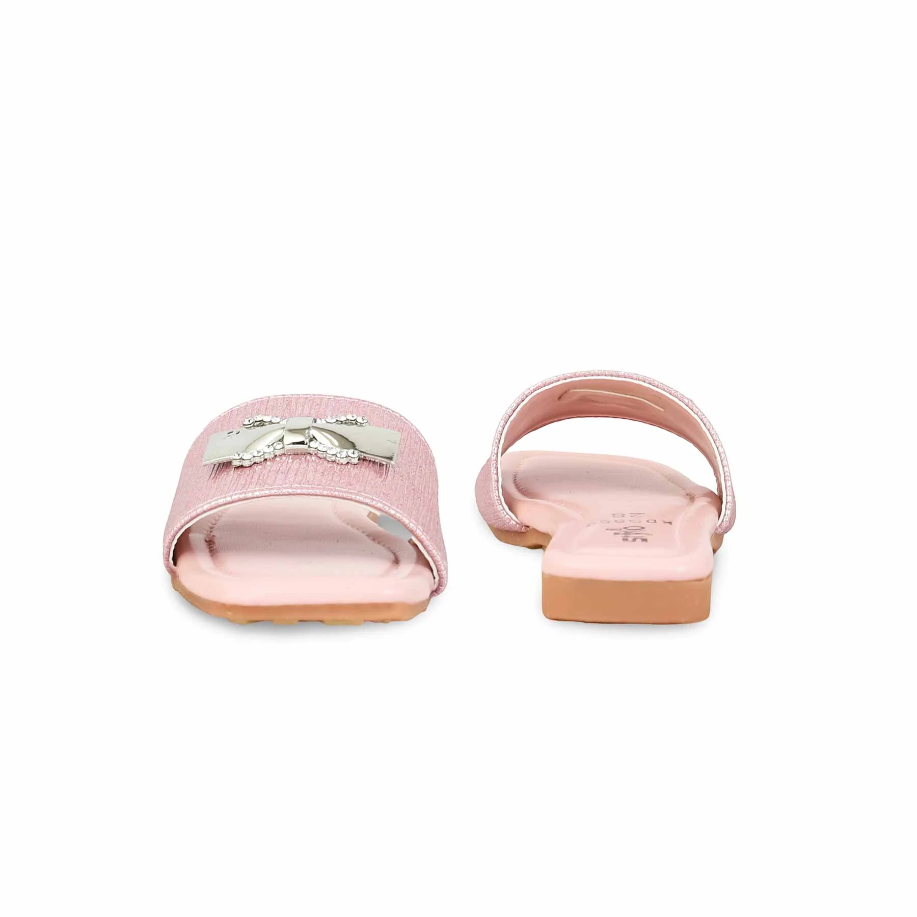Girls Peach Casual Slipper KD5559 - Image 4